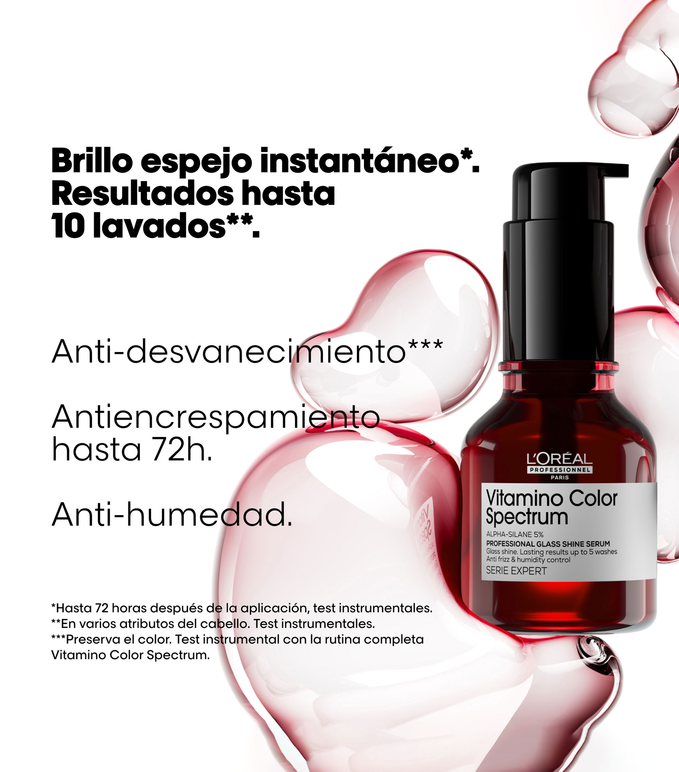 Suero capilar Vitamino Color Spectrum para cabello tenido, 50 ml