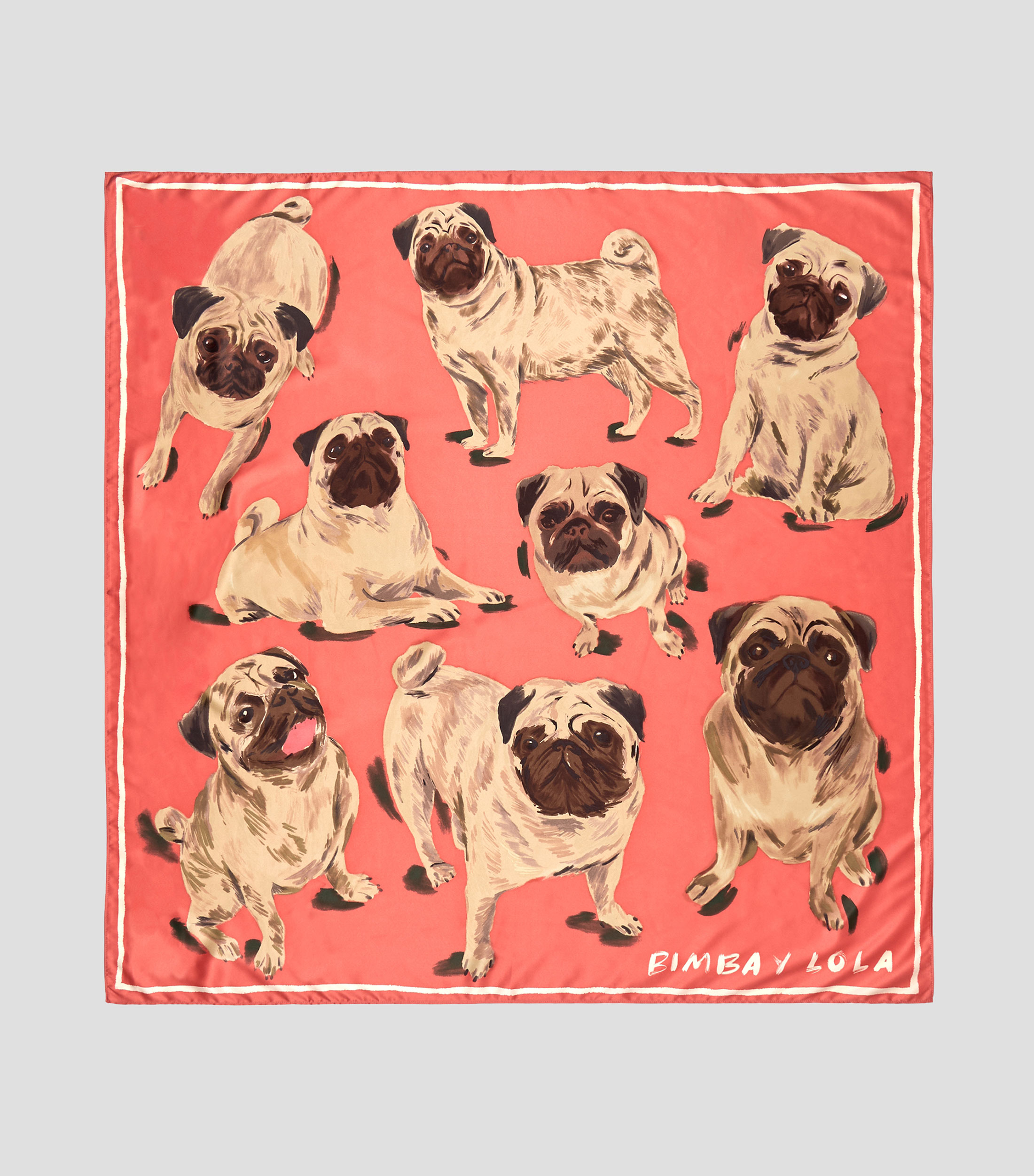 Pañuelo Pugs Mujer