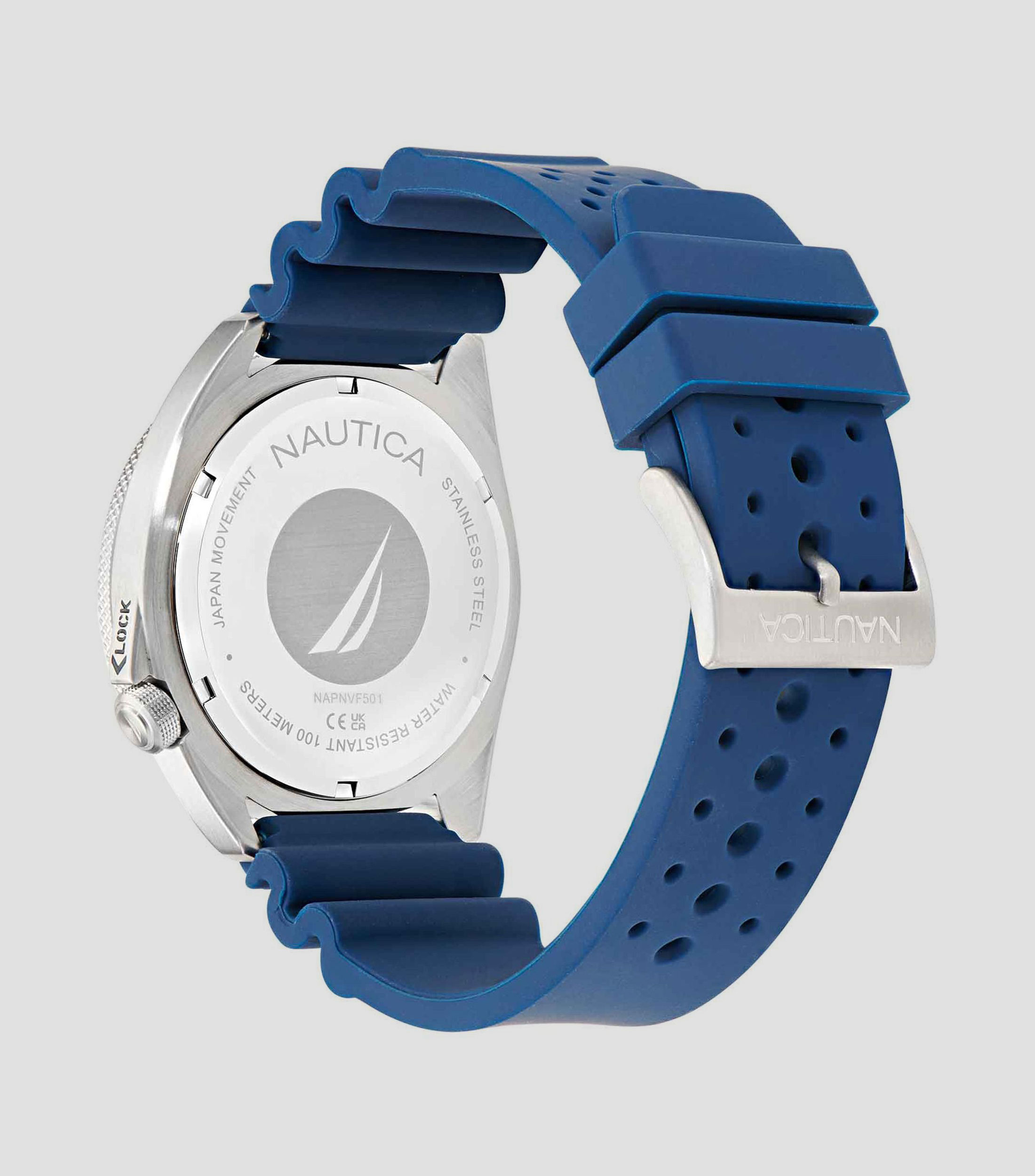 Reloj para Hombre Vintage casual Azul, Plateado