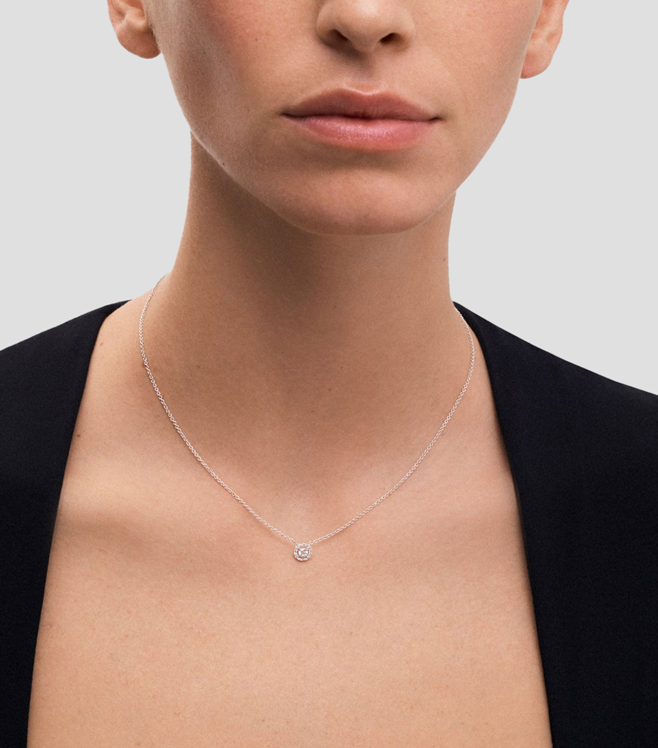 Collar en oro blanco 18 Kts Grace Mujer