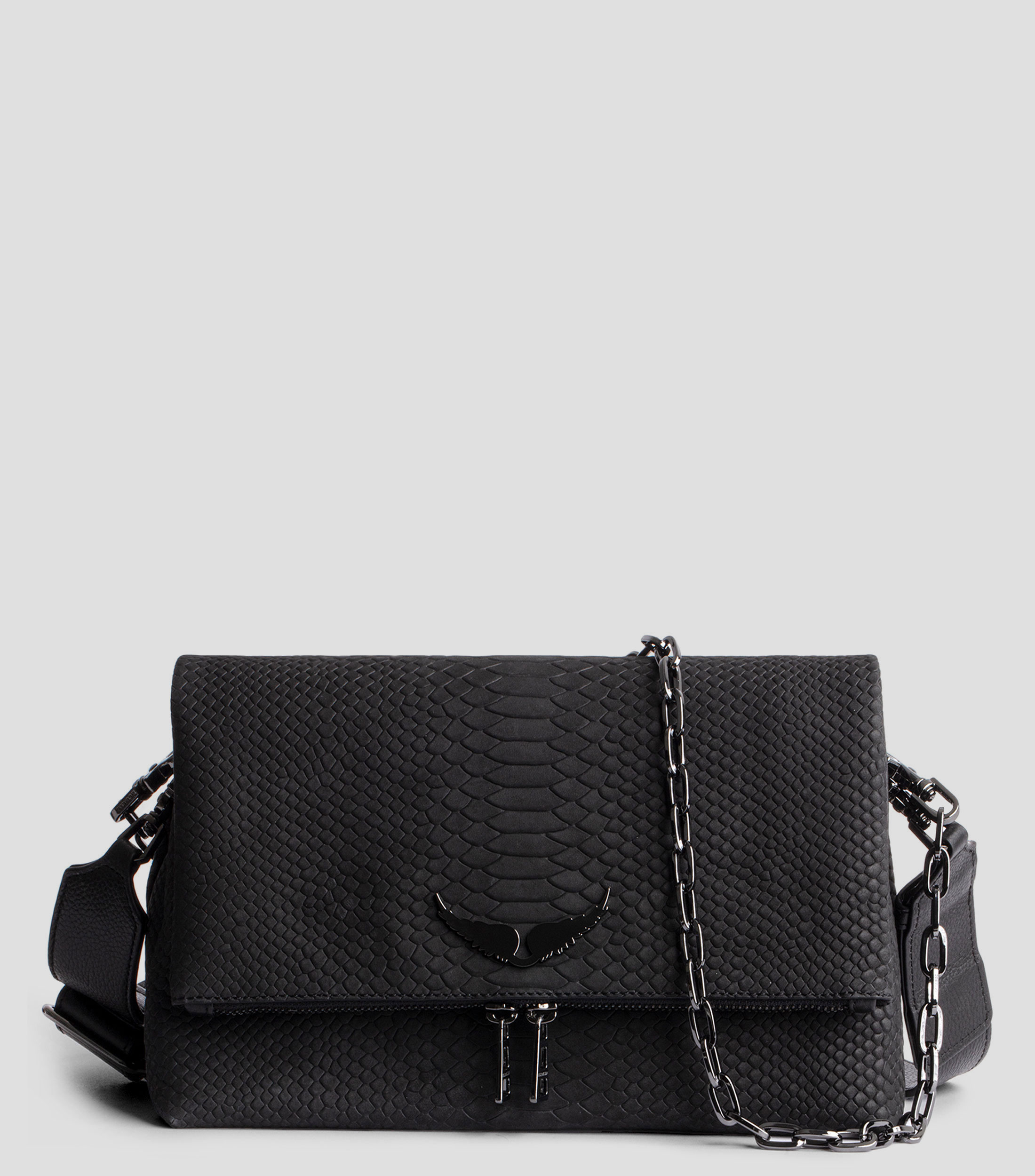 Bolsa crossbody en piel Rocky animalskin Mujer