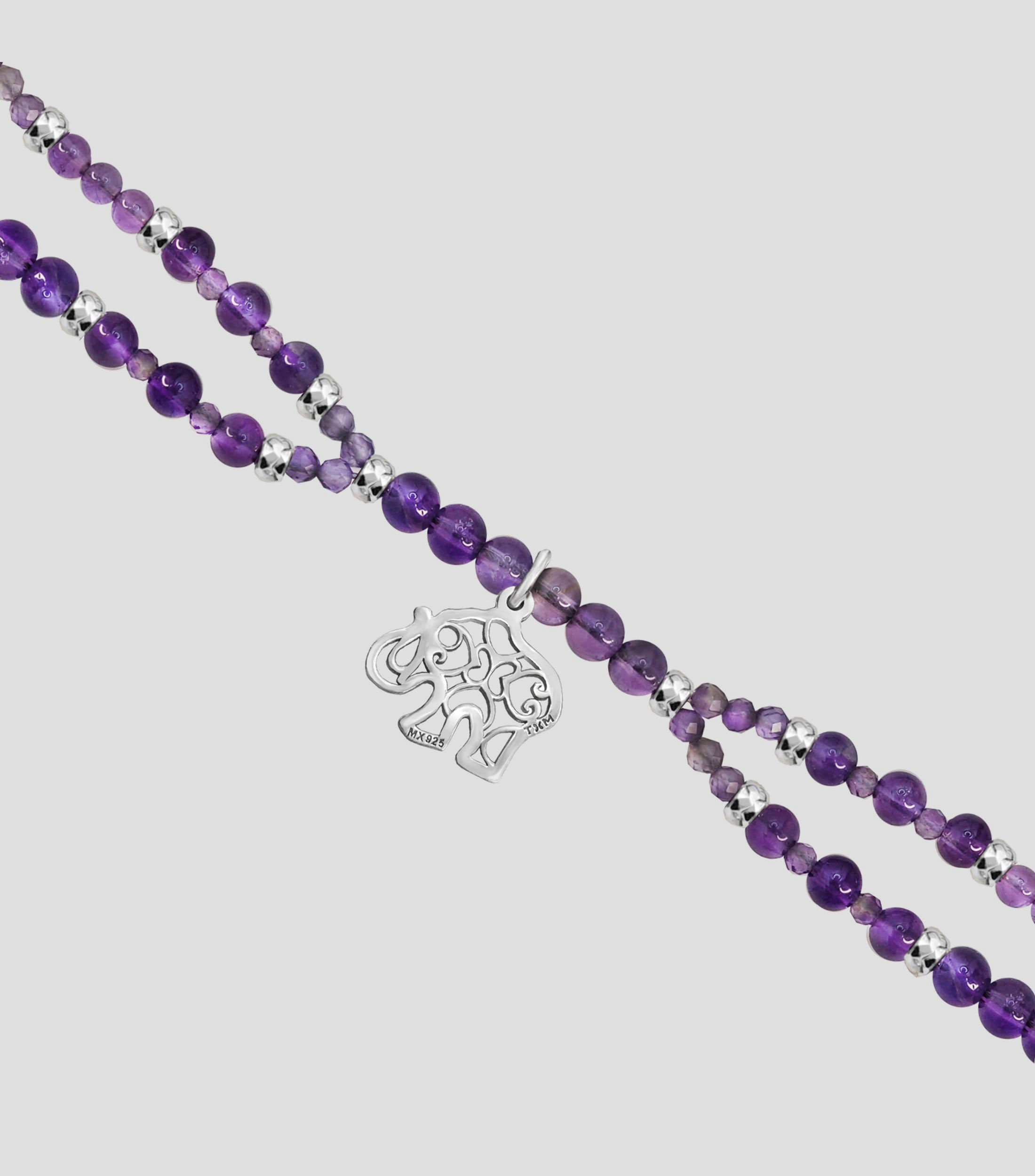 Pulsera en Plata .925 Zen con Amatistas Mujer