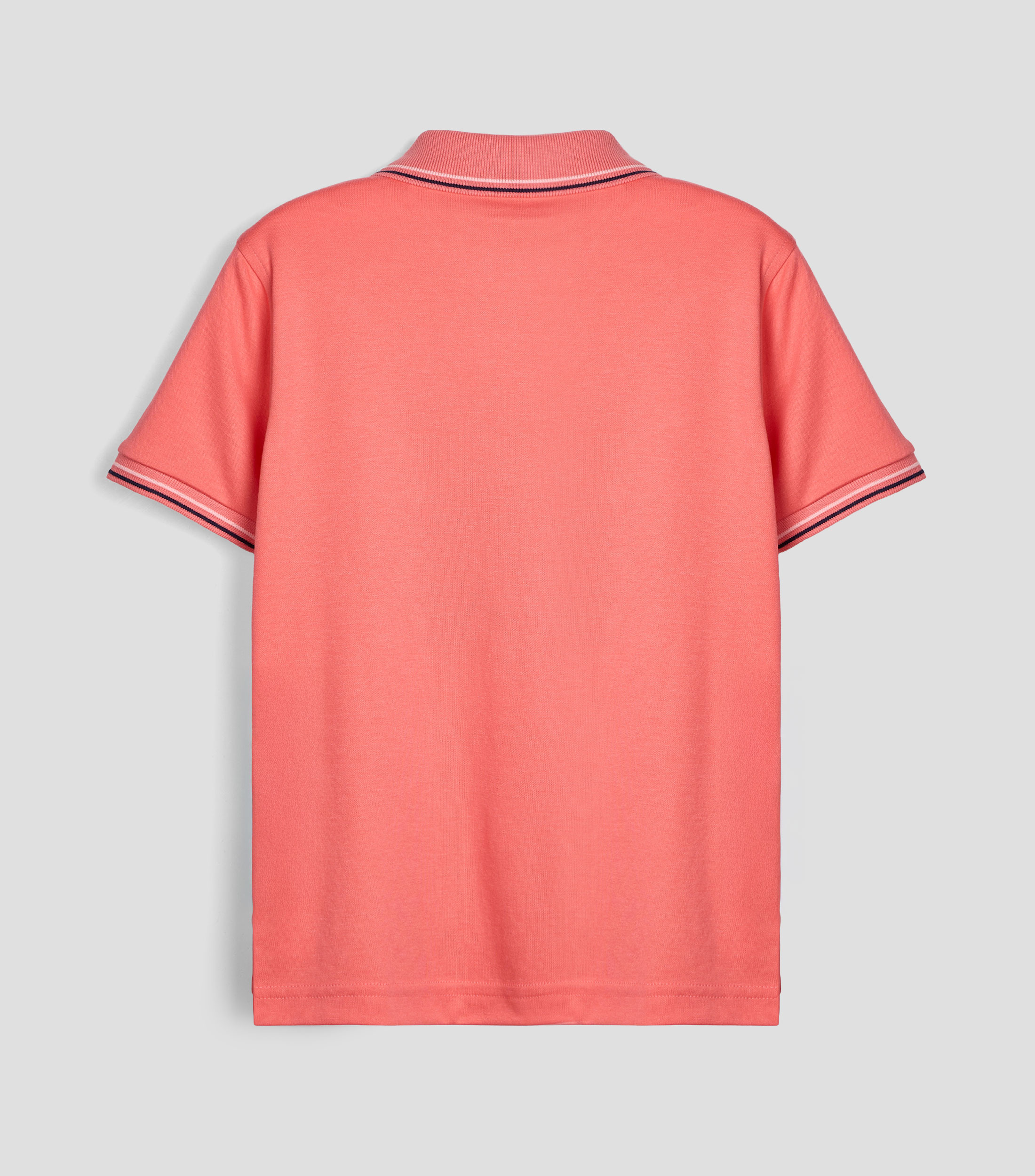 Playera tipo polo manga corta lisa Niño