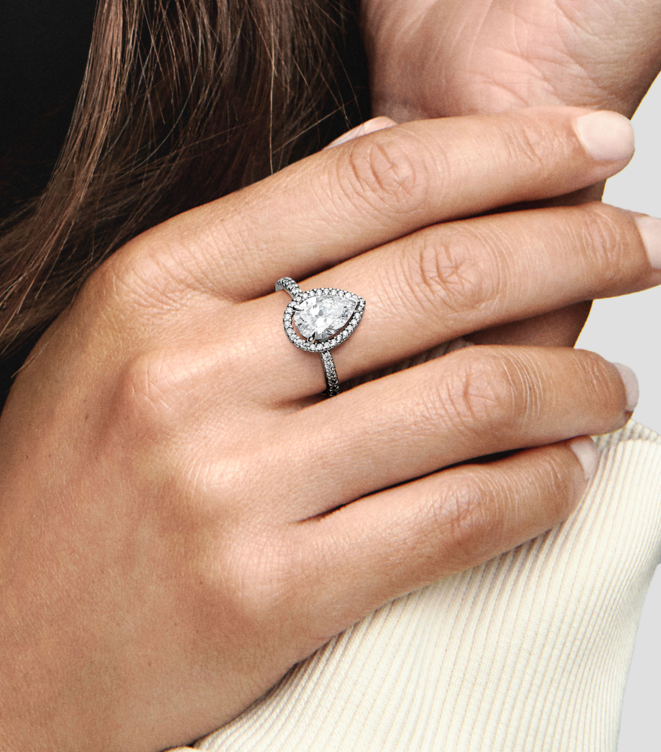 Anillo en plata .925 con zirconia Mujer