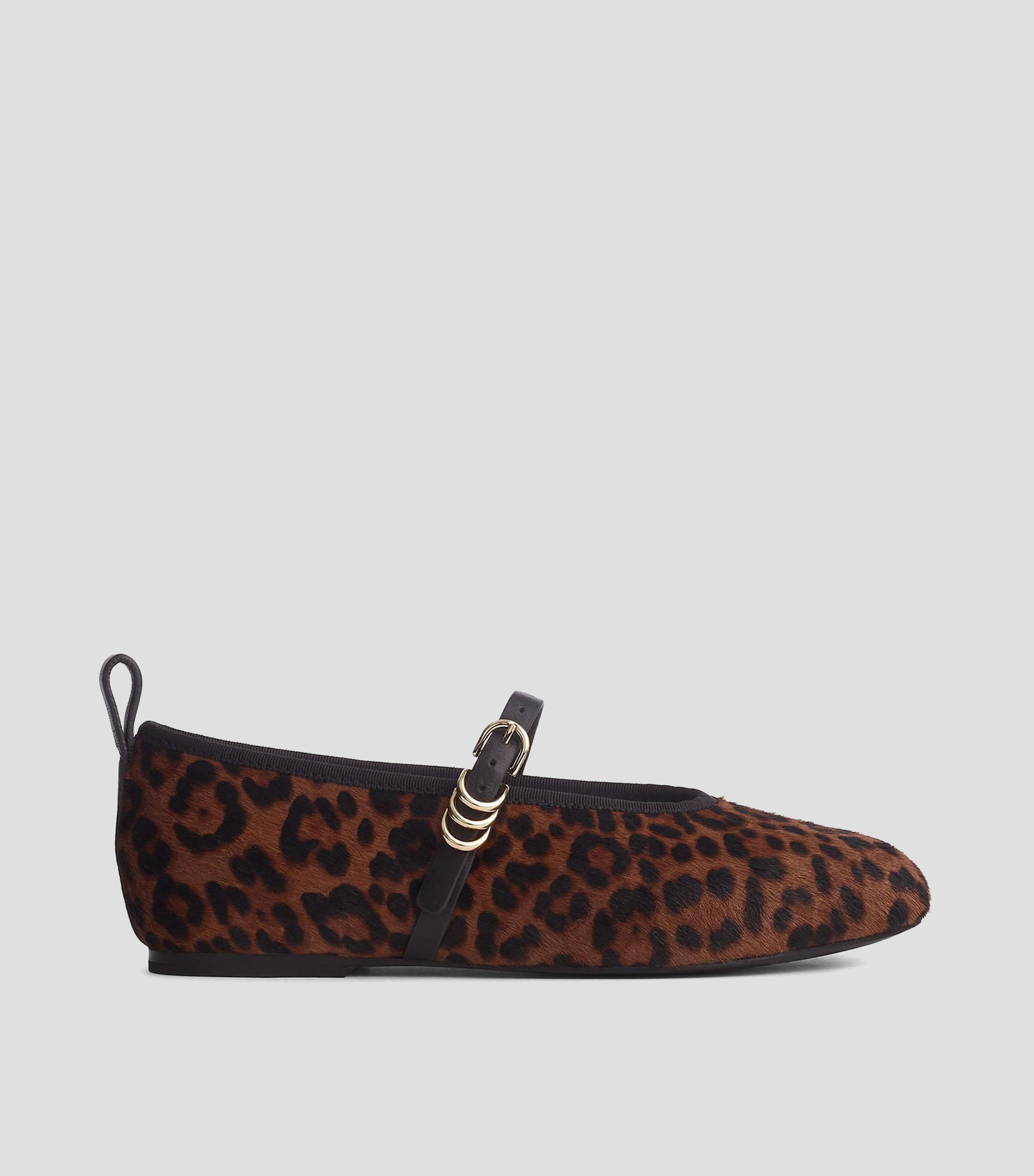 Flats Spire Leopard en piel animalprint Mujer