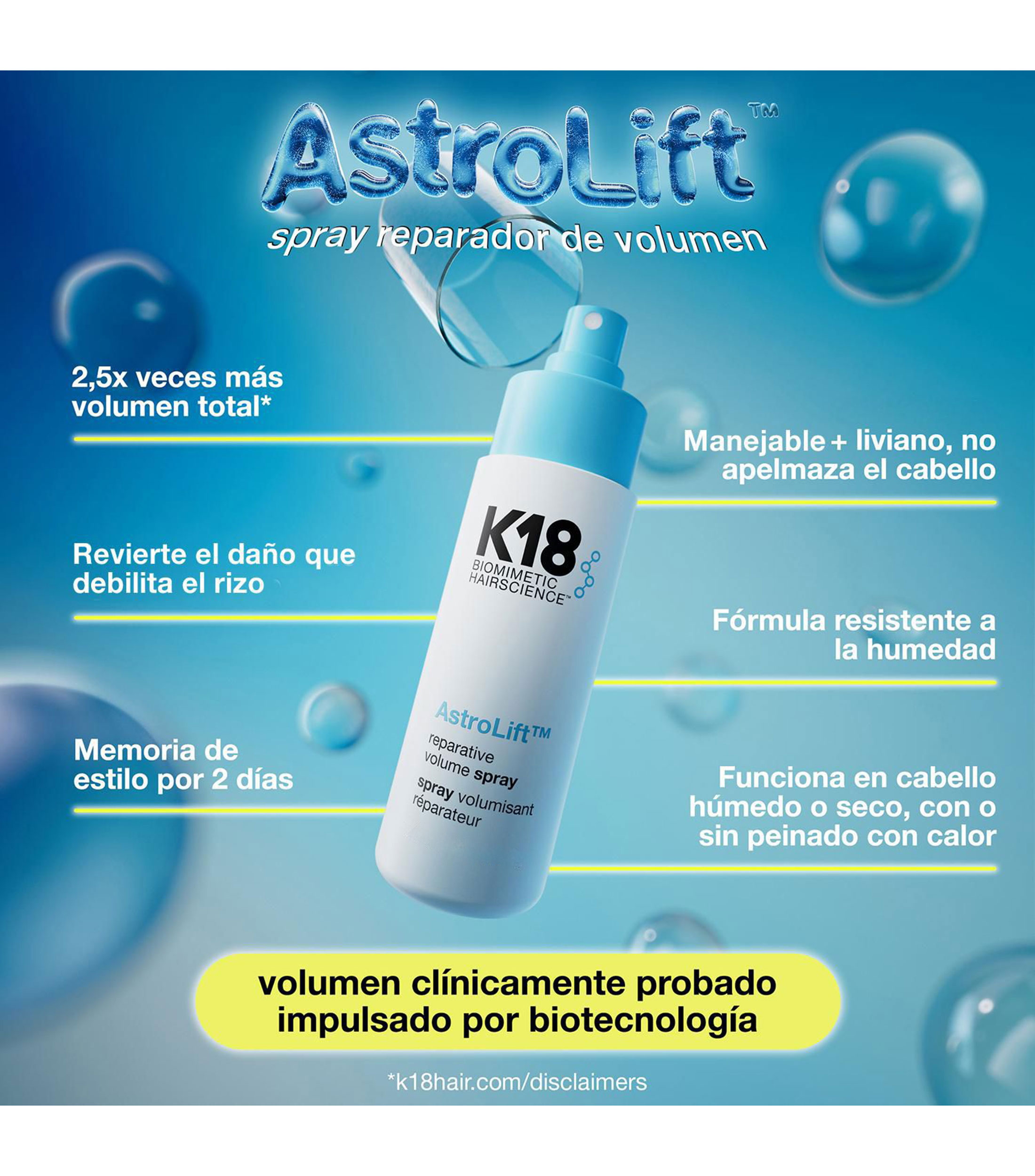 Spray Astrolift Volumen, 118 ml