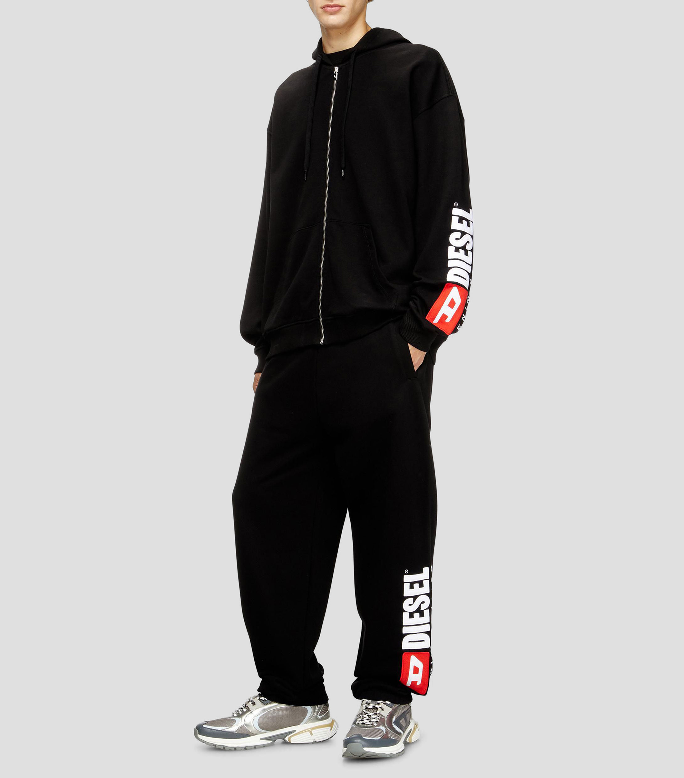 Pants de diseño sólido Hombre