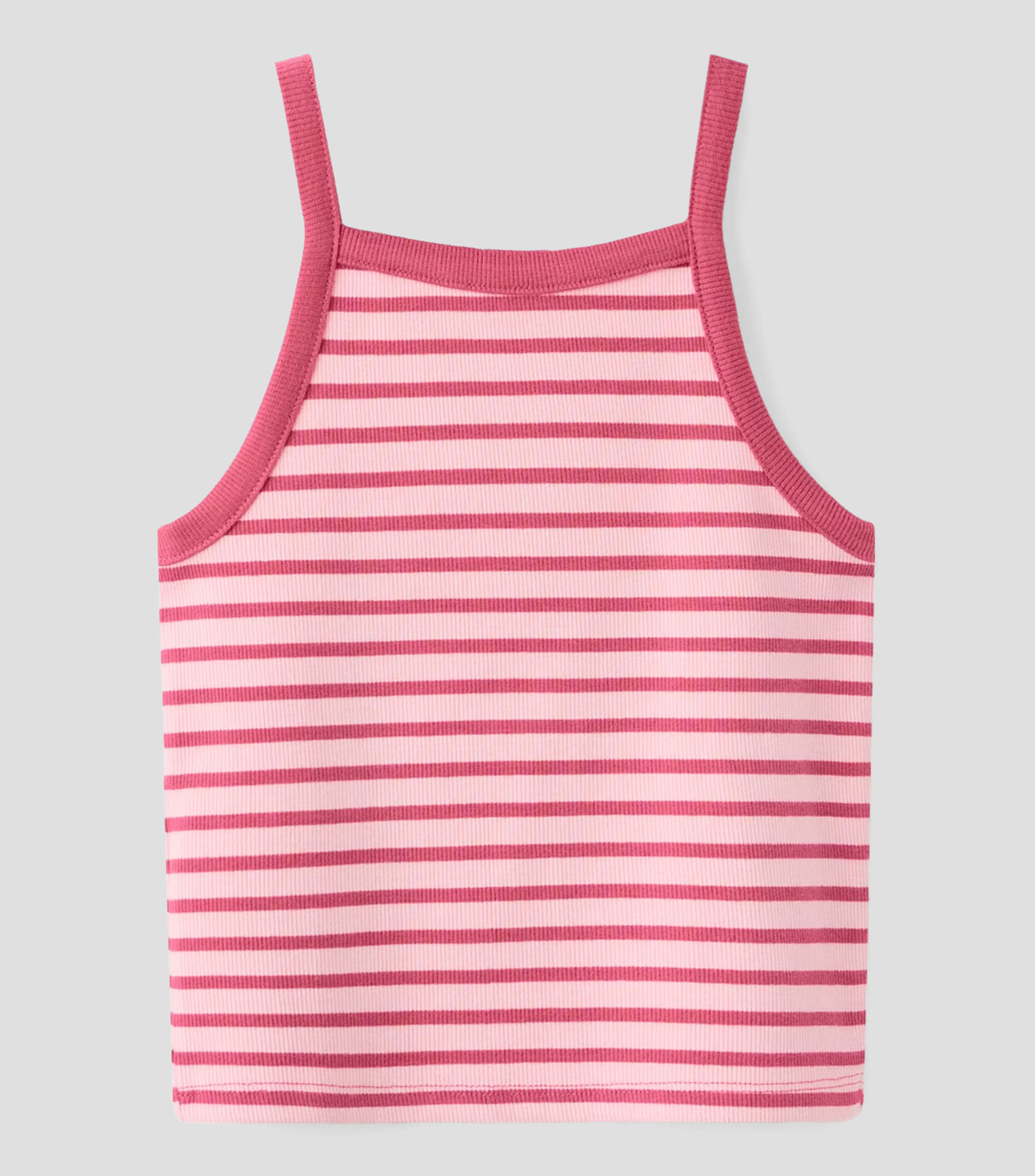 Top cuello cuadrado sin mangas de rayas Niña