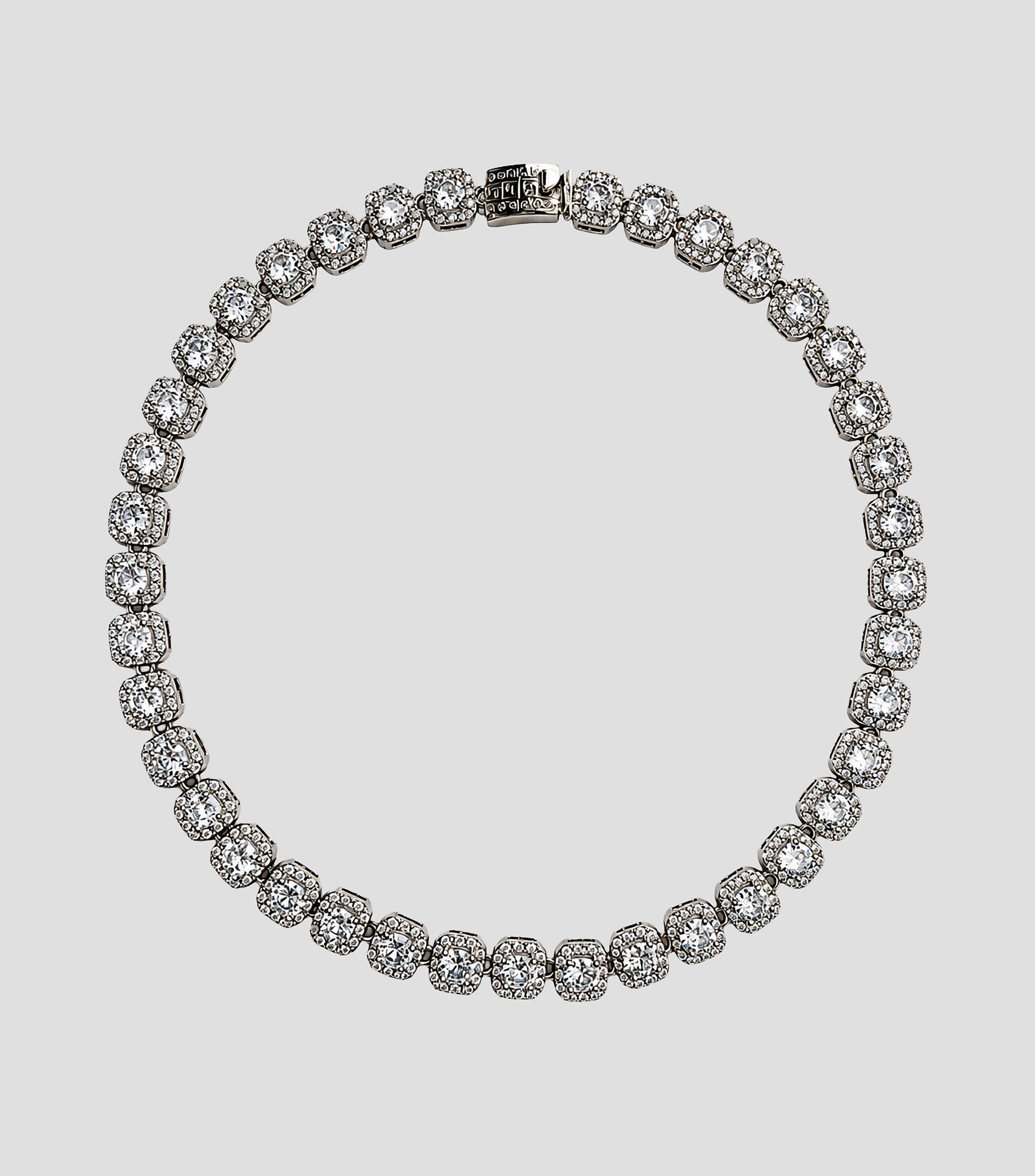 Collar en Plata con cristales suizos Unisex