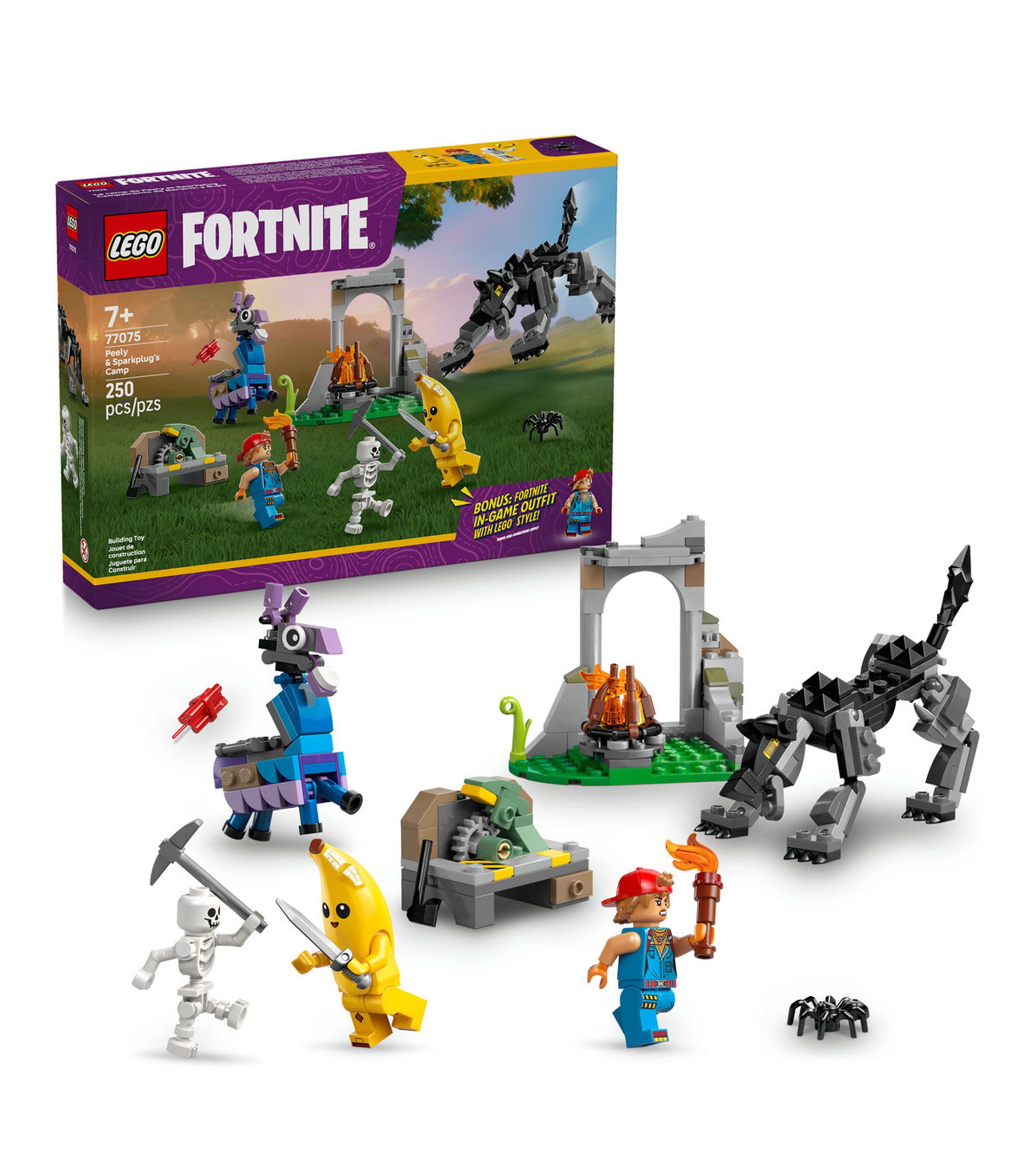 Lego Fortnite Campamento de Bananín y Bujía Set 77075
