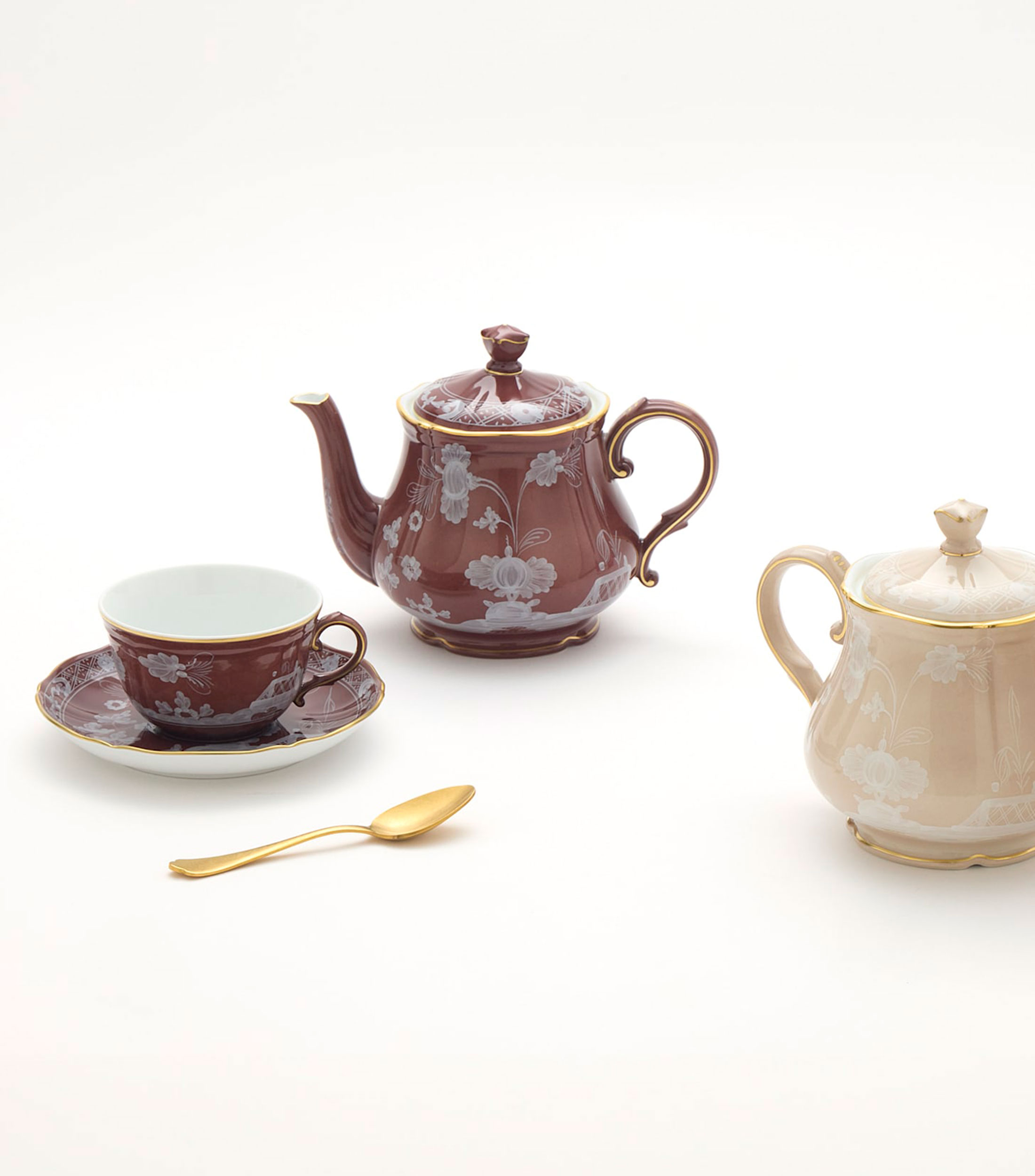 Taza para té Oriente Italiano con flores