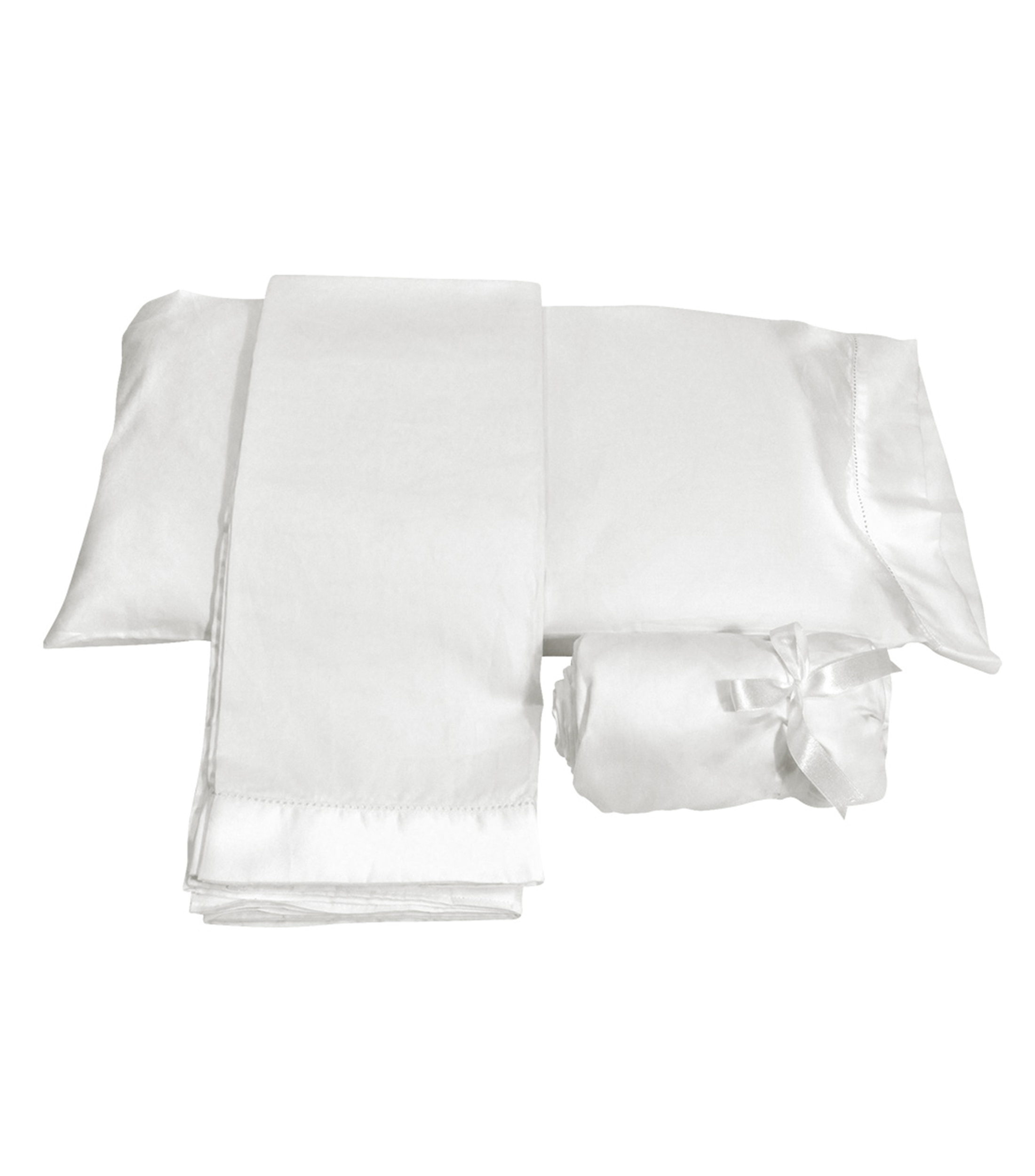 Juego de Sábanas Sateen estándar blanco