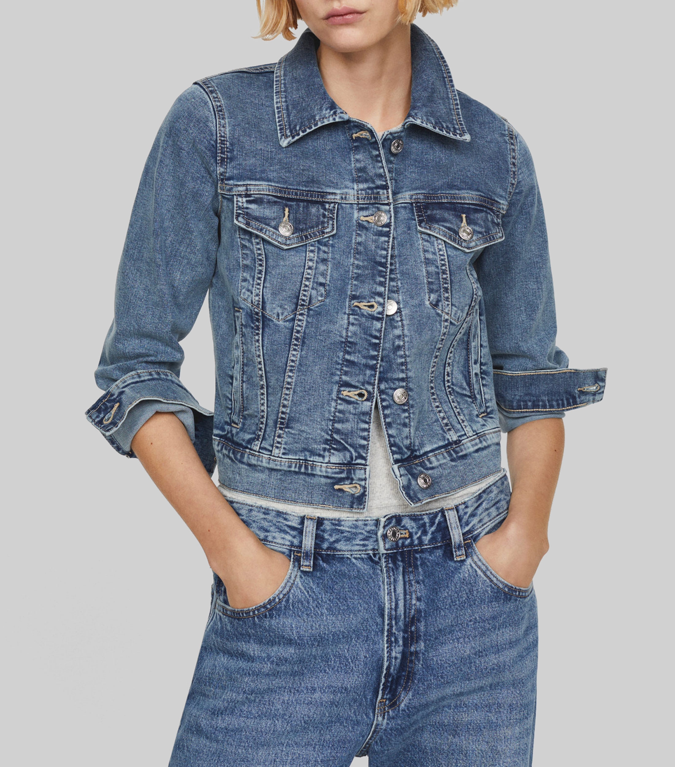 Mango Ropa Chamarras Marca Mango Chamarra De Mezclilla Marca Mango