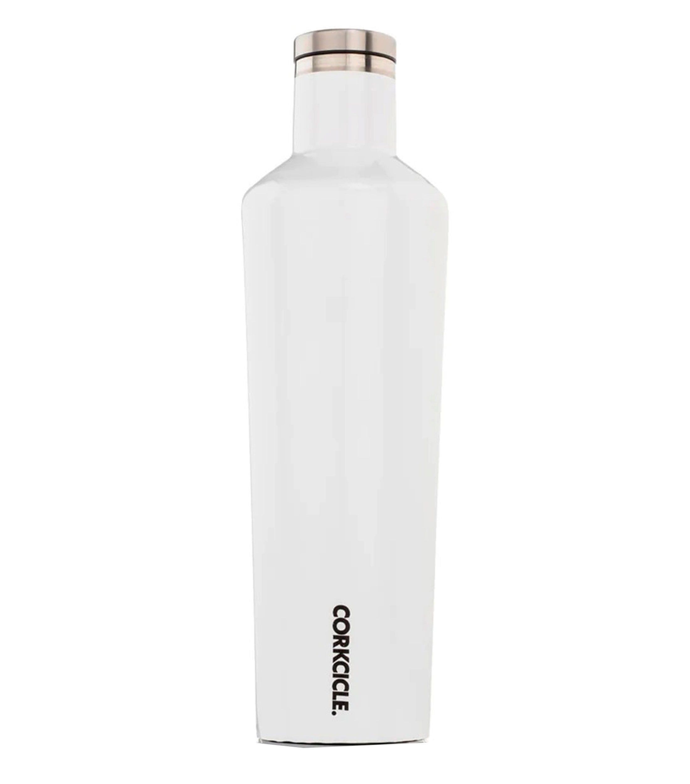 Botella térmica en acero inoxidable blanco