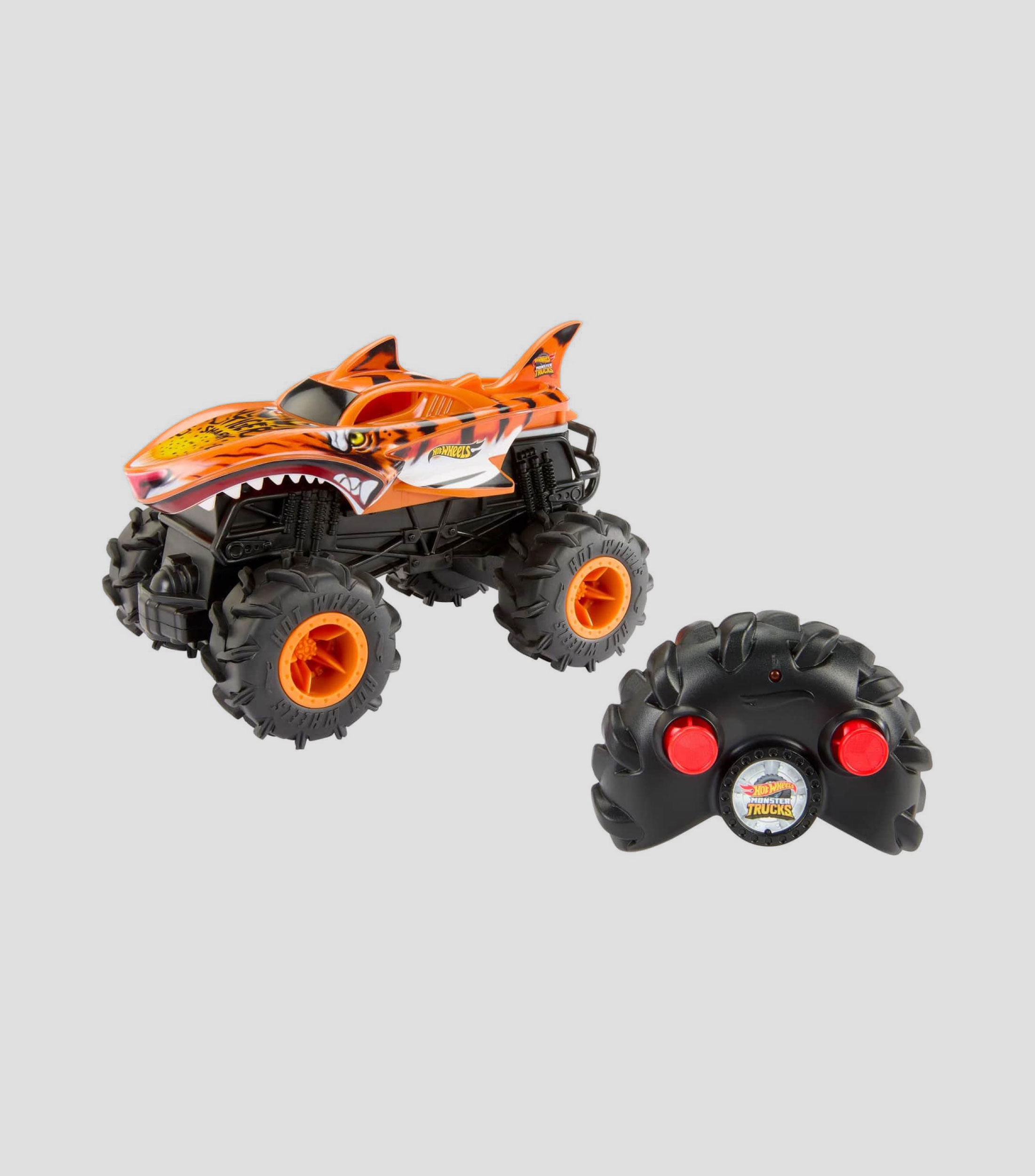 Vehículo de control remoto Monster Trucks Tiger Shark R/C a escala 1:24, Niños