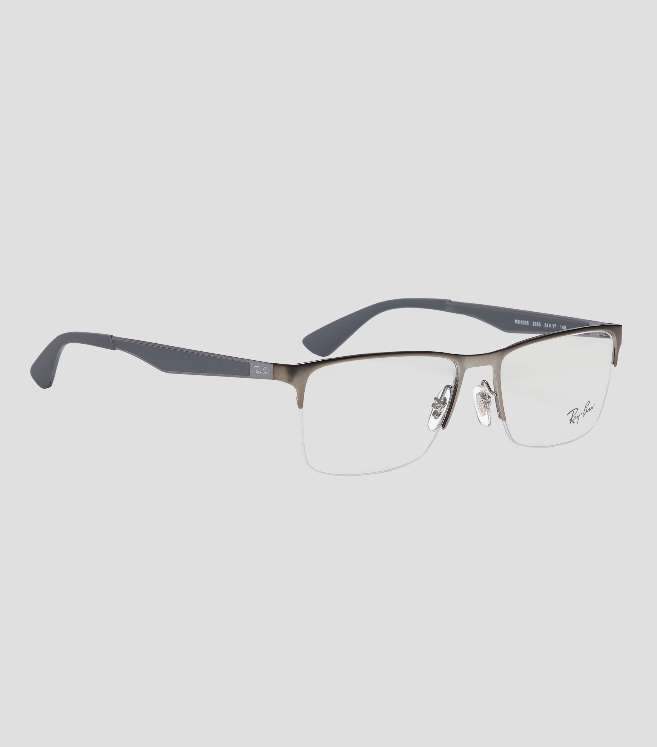 Lentes oftálmicos Rectangulares grises Unisex