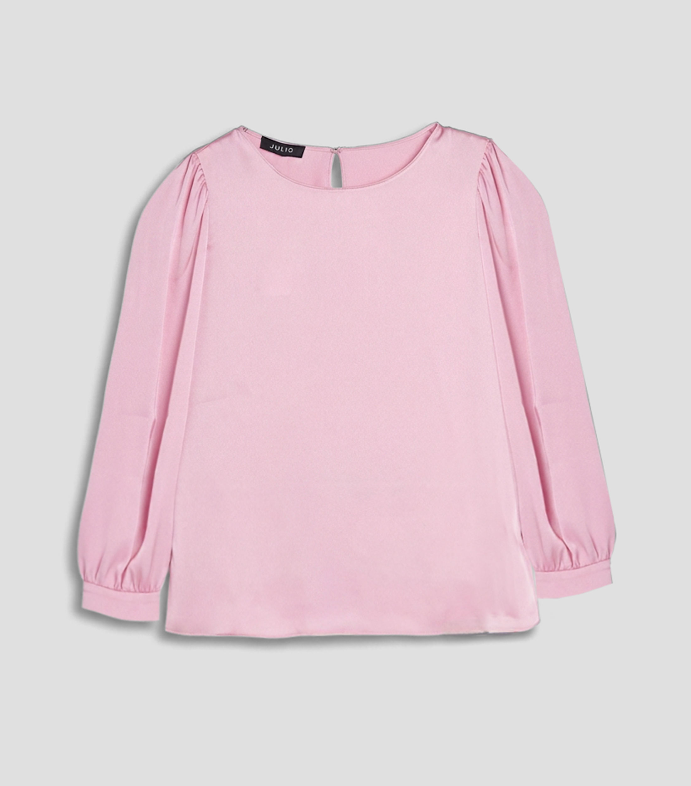 Blusa lisa manga larga Mujer