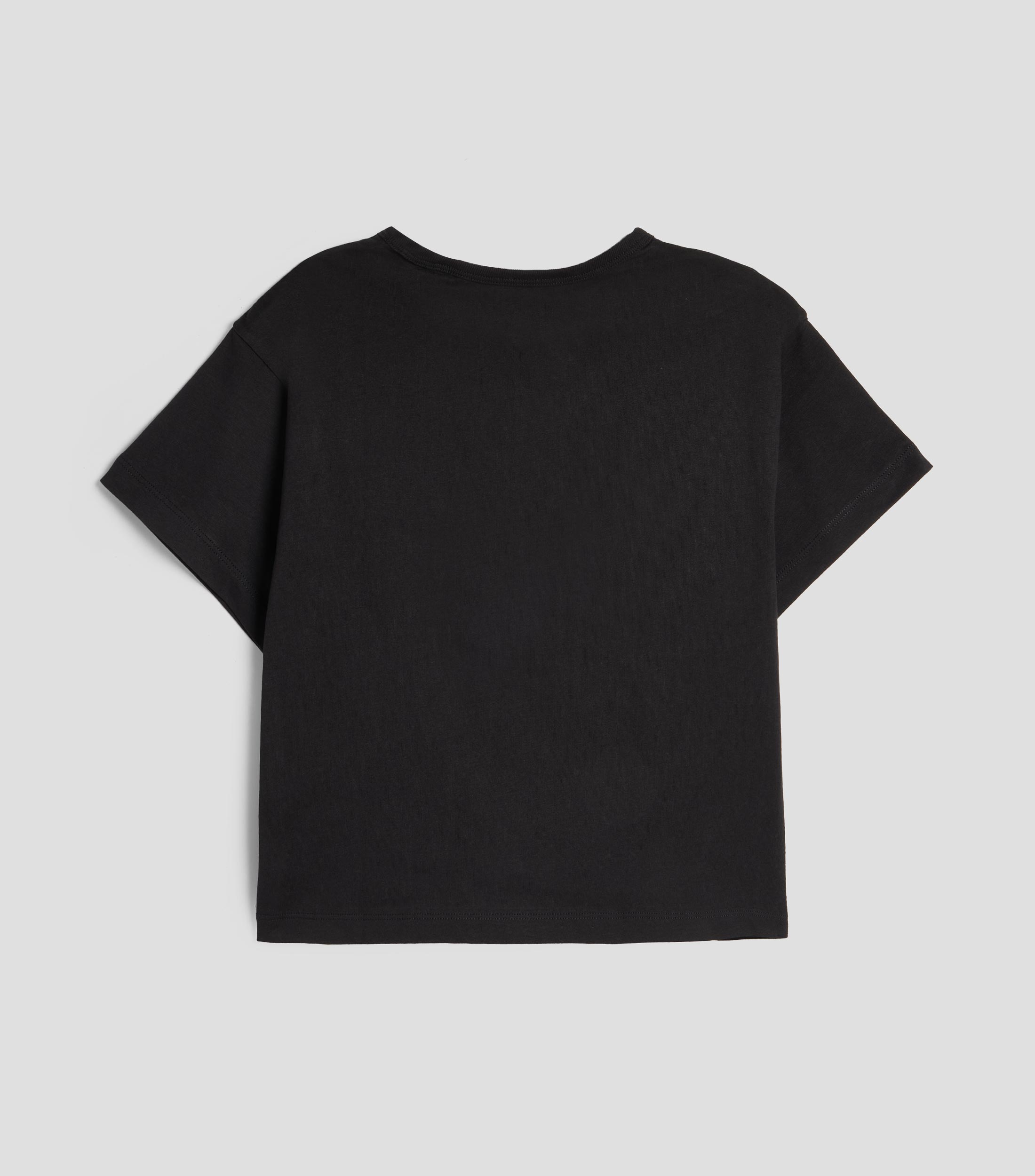 Playera cuello redondo manga corta con estampado CK Niña