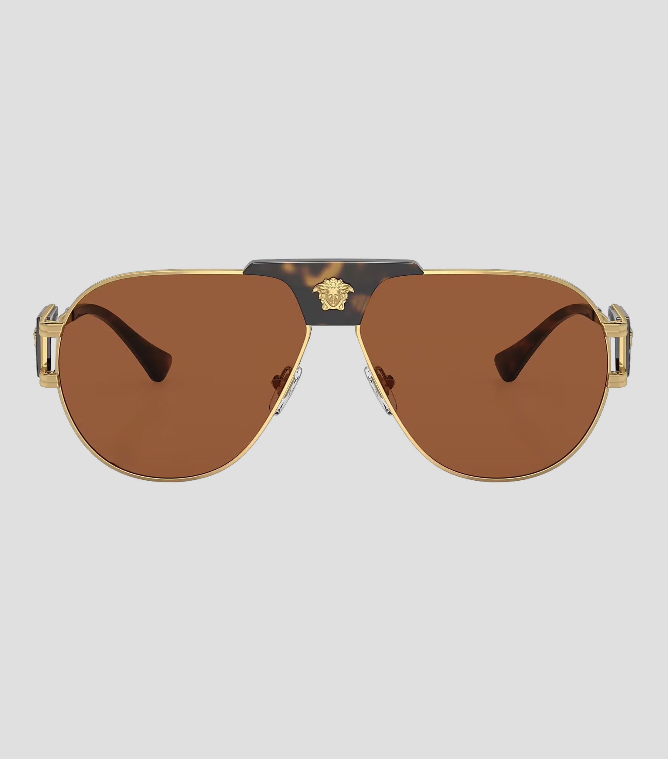 Lentes de sol Aviador dorados Hombre