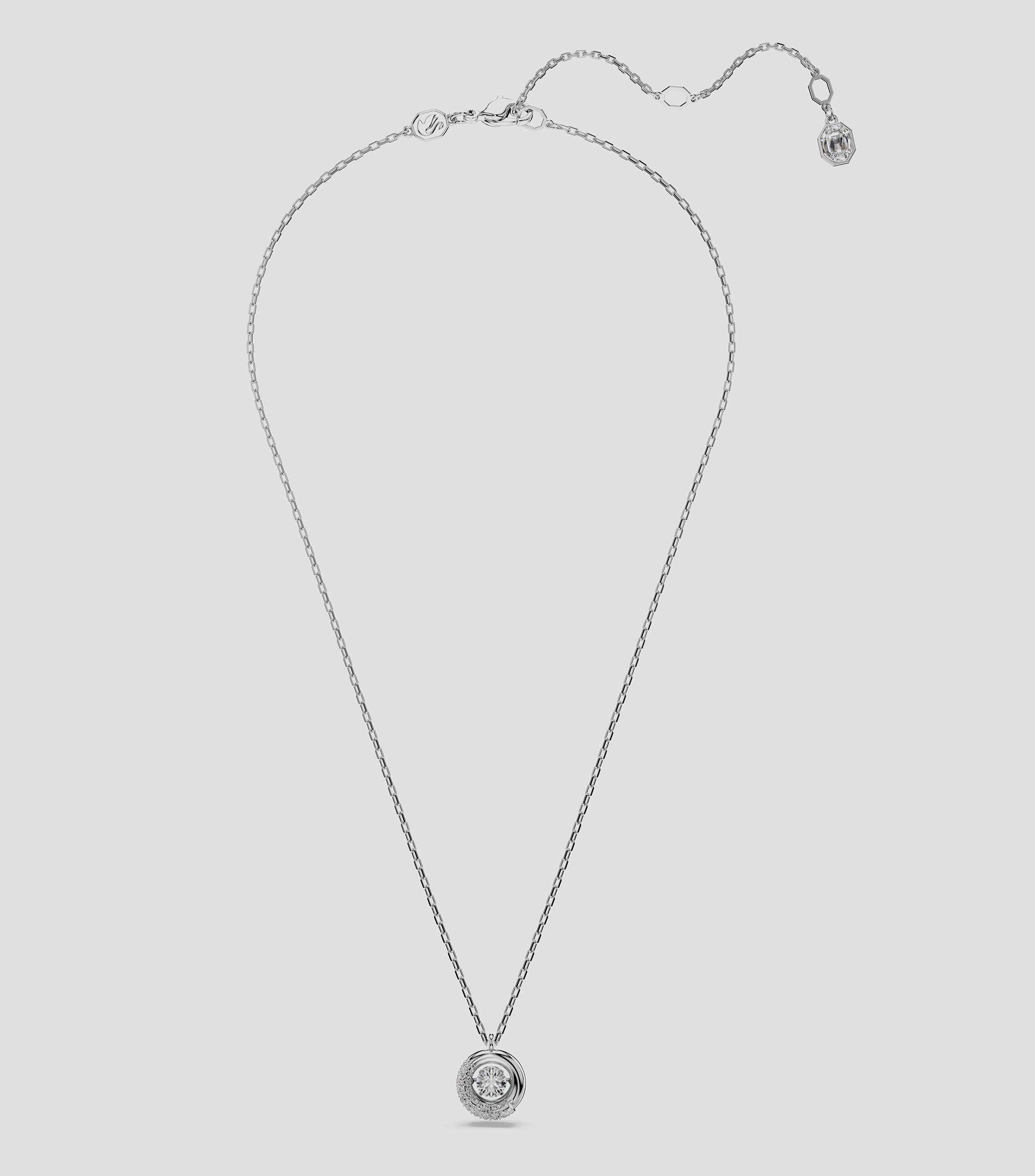 Collar con mitad de cristales Mujer