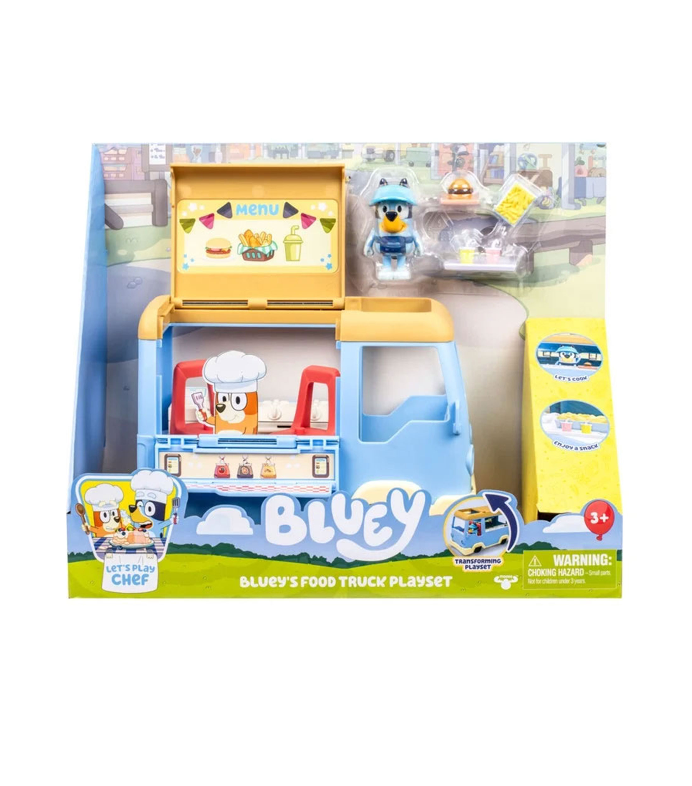 Playset, Bluey - Carrito de comida