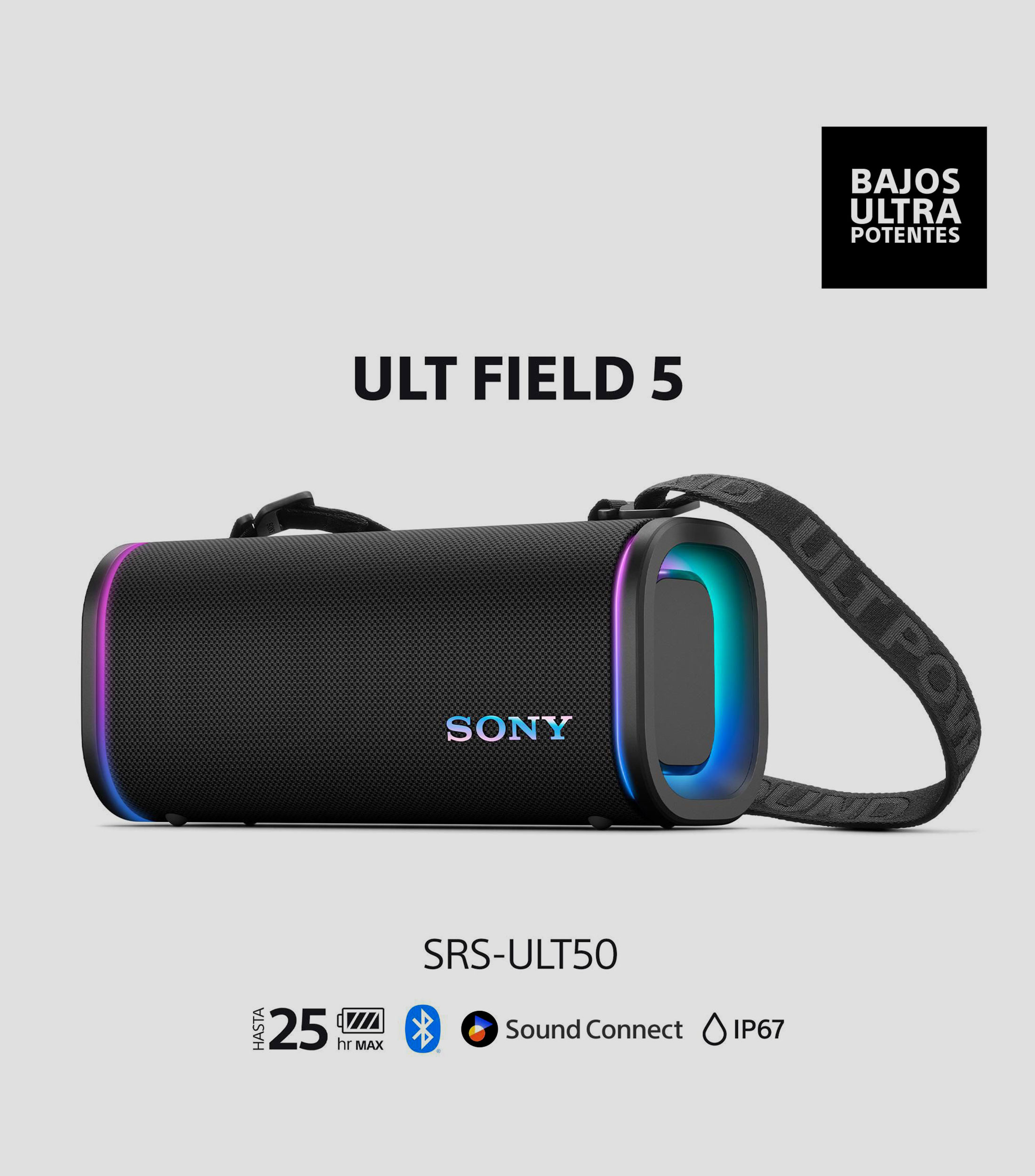 Bocina Portátil Inalámbrica ULT Field 5 Bluetooth