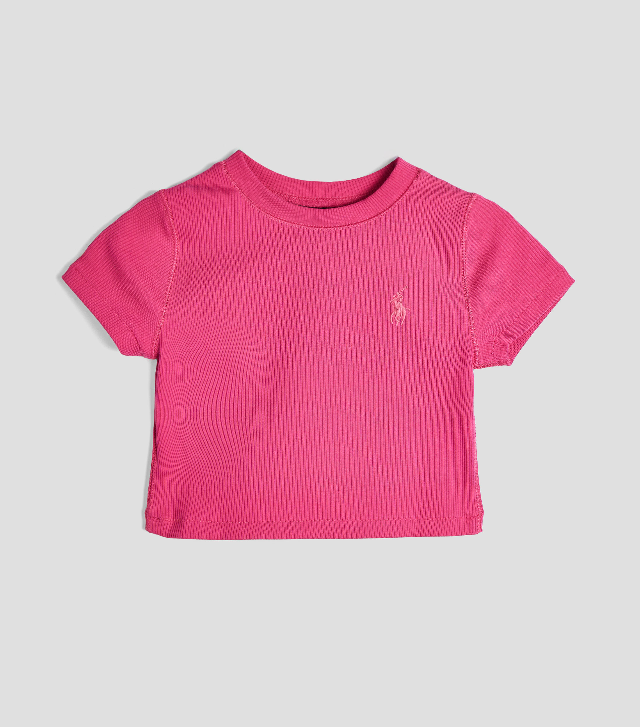Playera cuello redondo manga corta lisa Bebé
