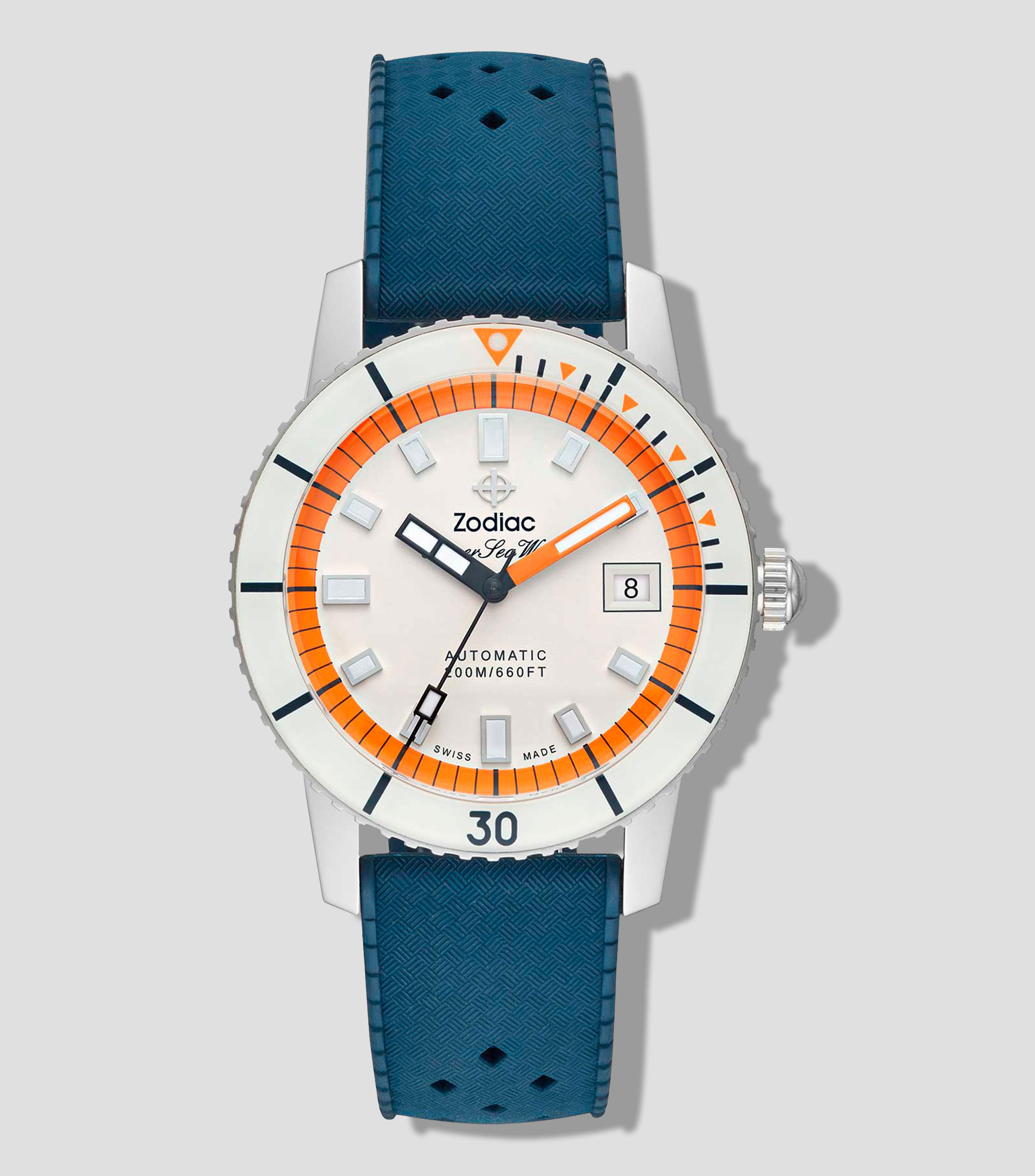 Reloj para Hombre Compression casual plateado, azul