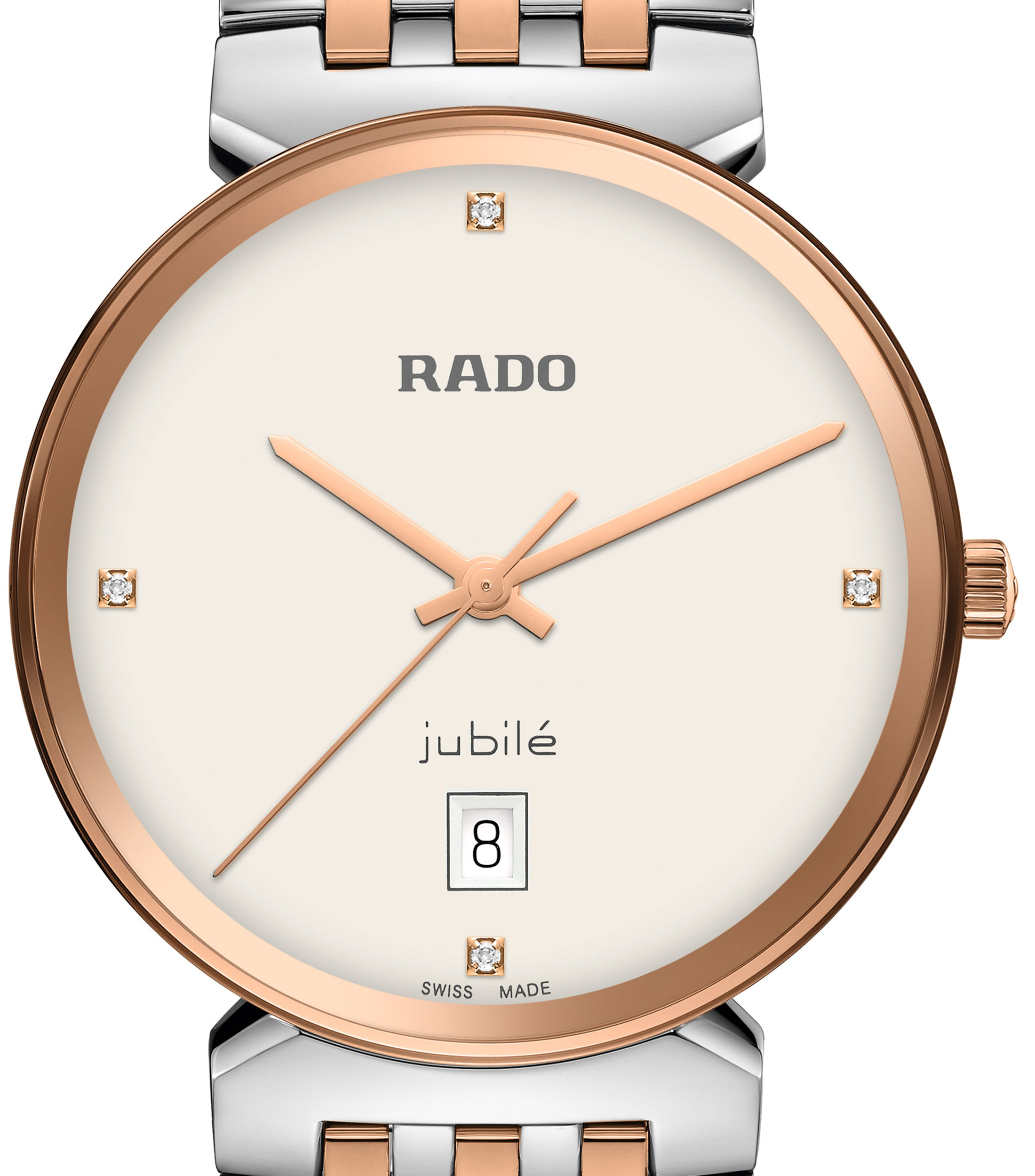 Reloj Unisex Cuarzo Florence Diamonds Classic Carátula Crema
