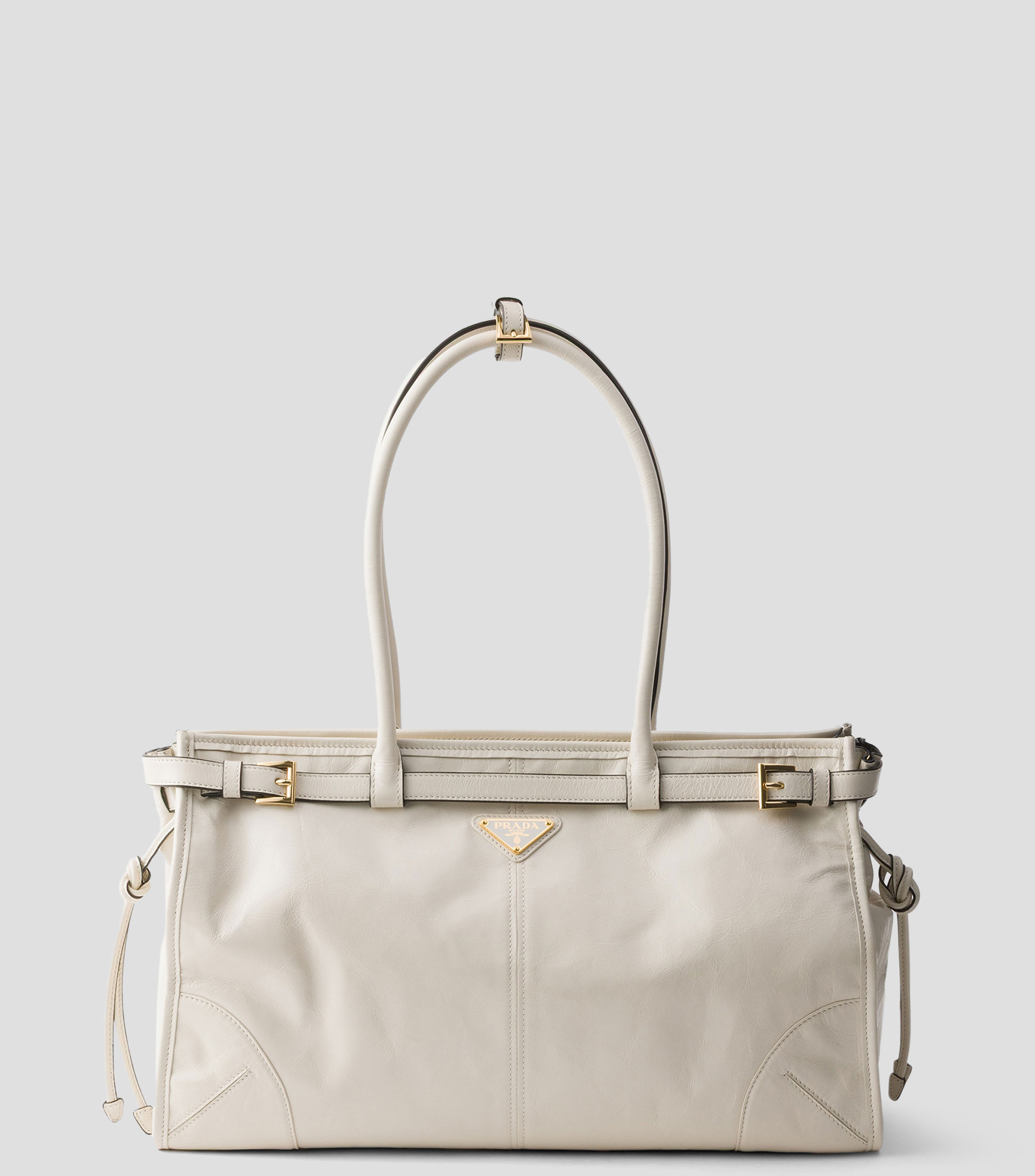 Bolsa Tote Blanca en Piel Bonnie, Mujer