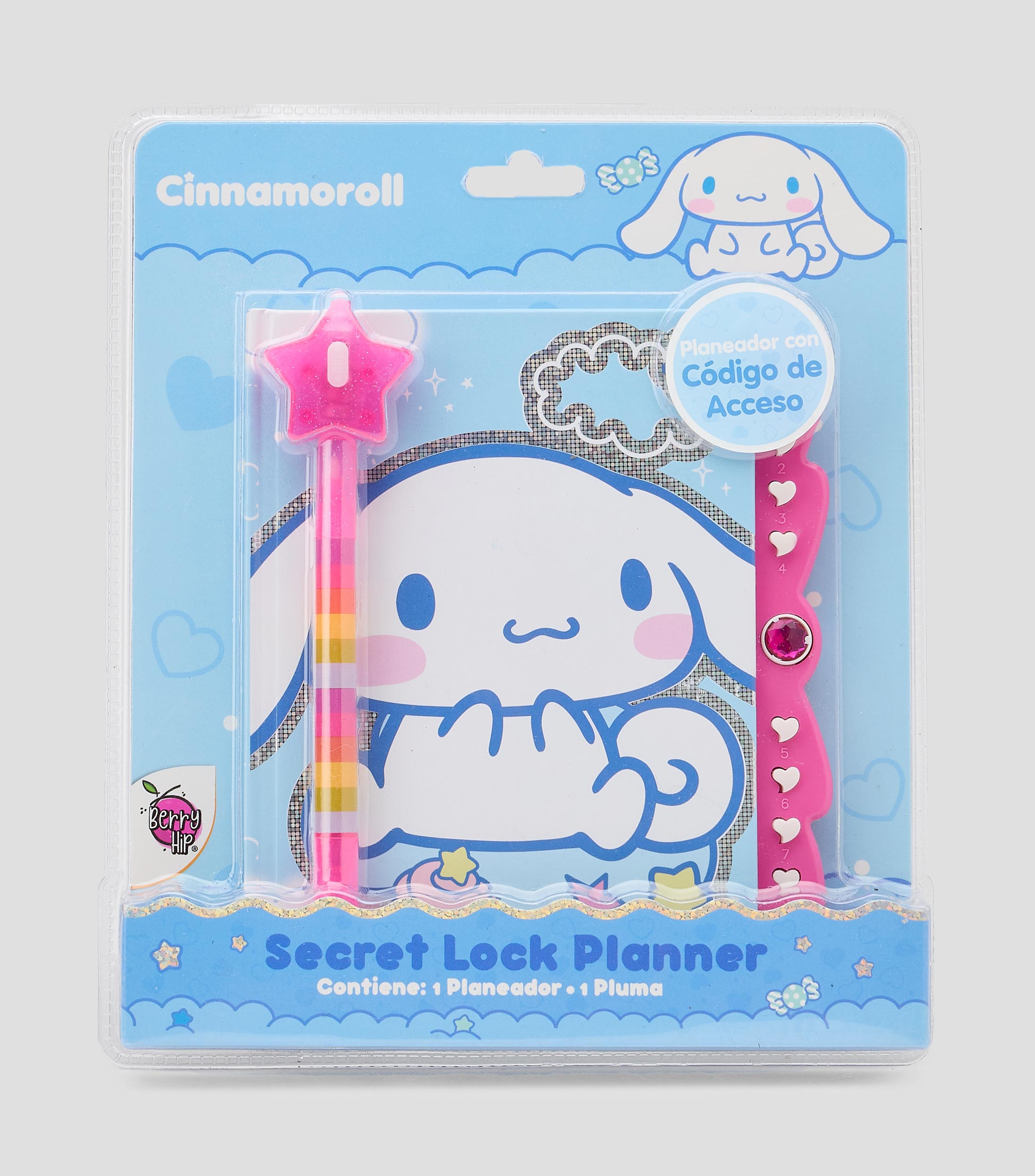 Diario con pluma invisible y linterna Cinnamoroll