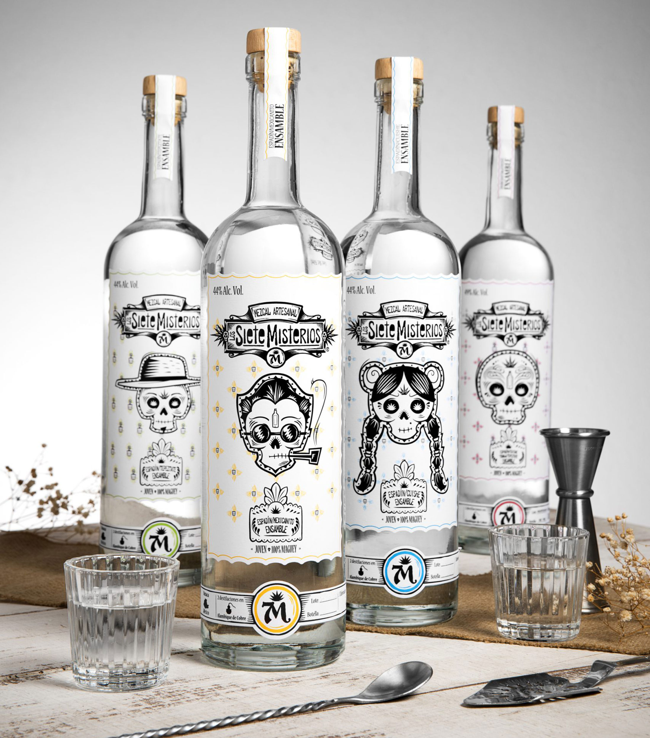 Mezcal Los Siete Misterios Ensamble Espadin-Tepeztate, 750 ml