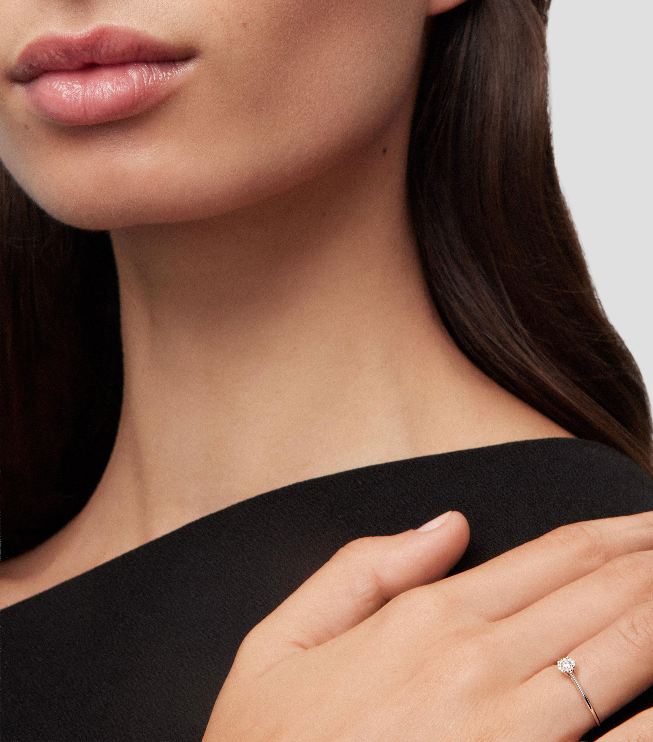 Anillo en Oro blanco de 18 Kilates Grace con diamantes Mujer