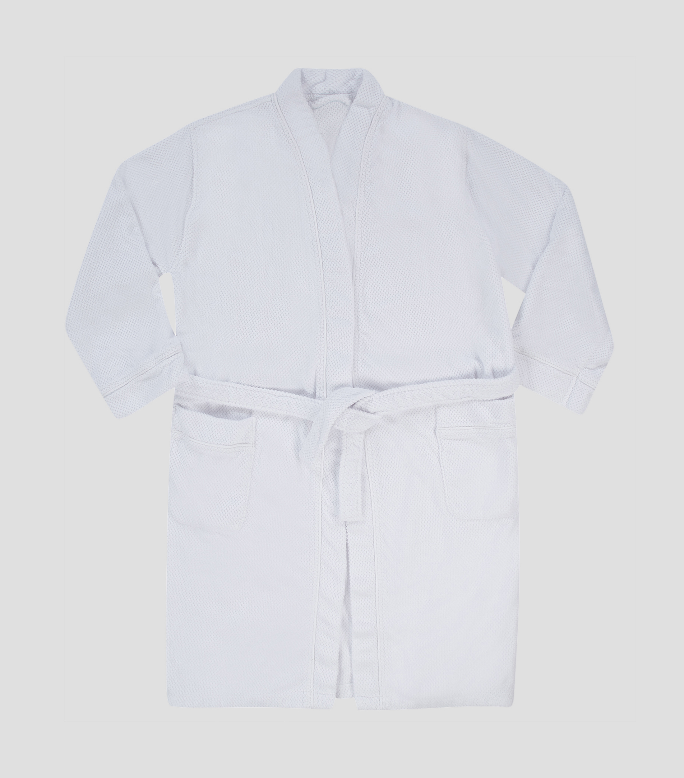 Bata de Bano Bee Wafle blanco Unisex