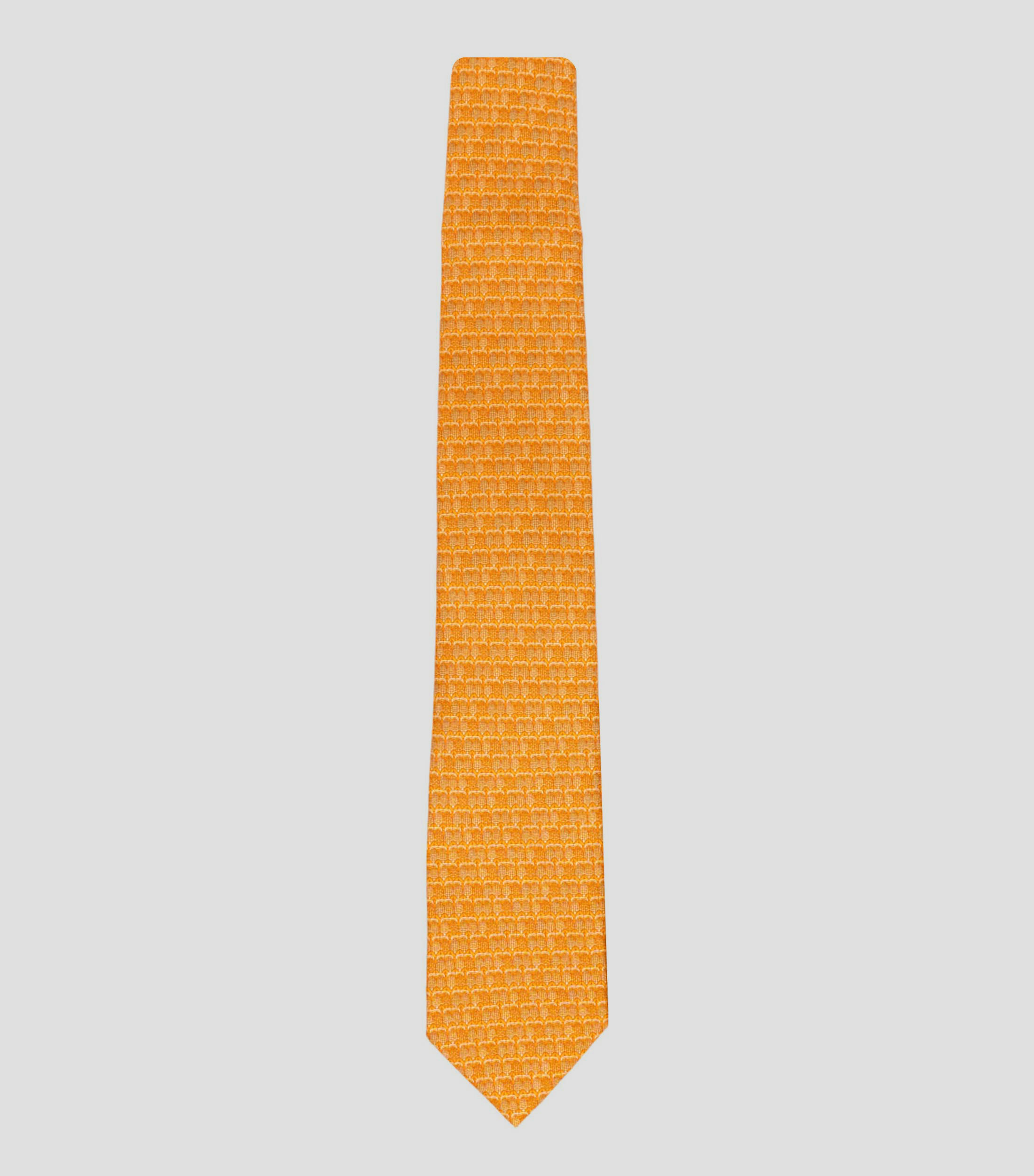 Corbata ancha de seda naranja Maíz