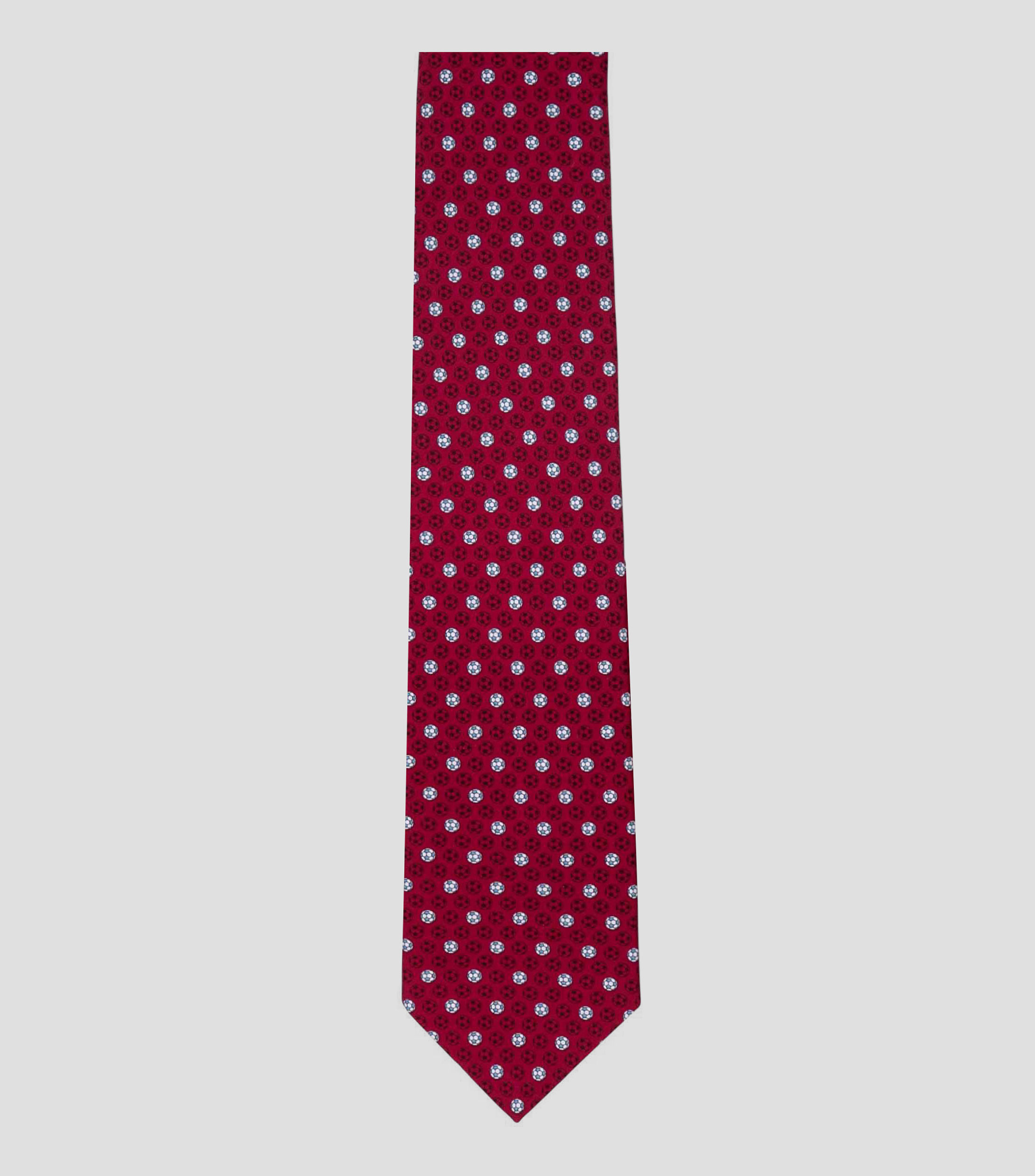 Corbata ancha de seda estampada