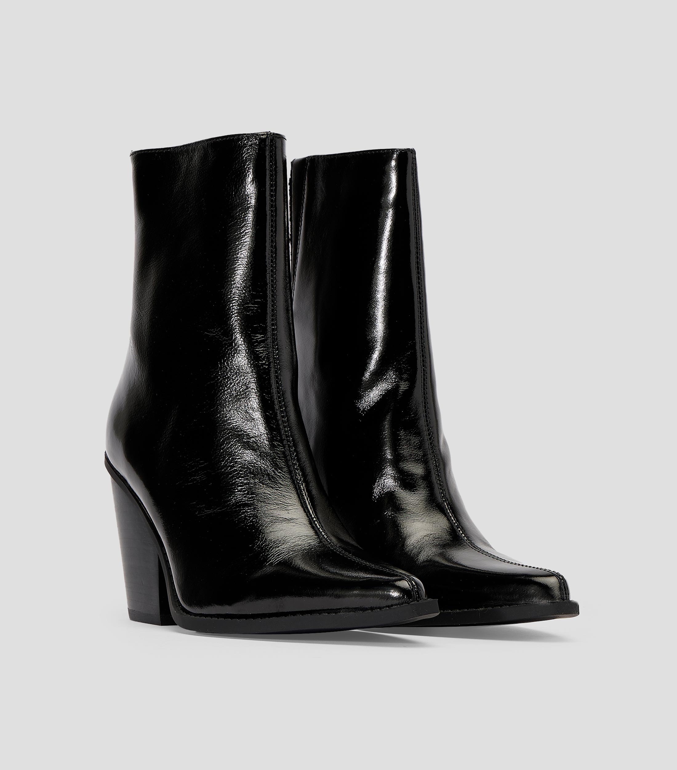 Botines de tacón alto ancho Norelle lisos Mujer