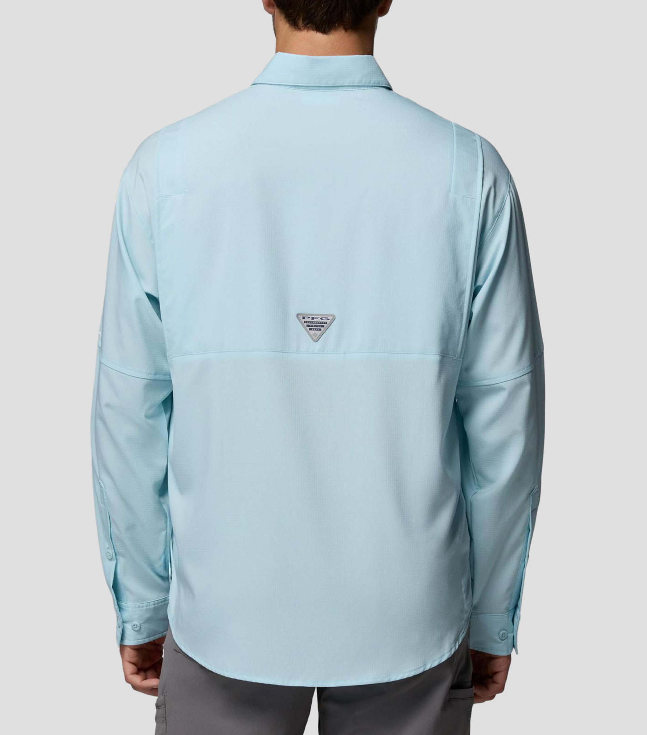 Camisa lisa manga larga Hombre