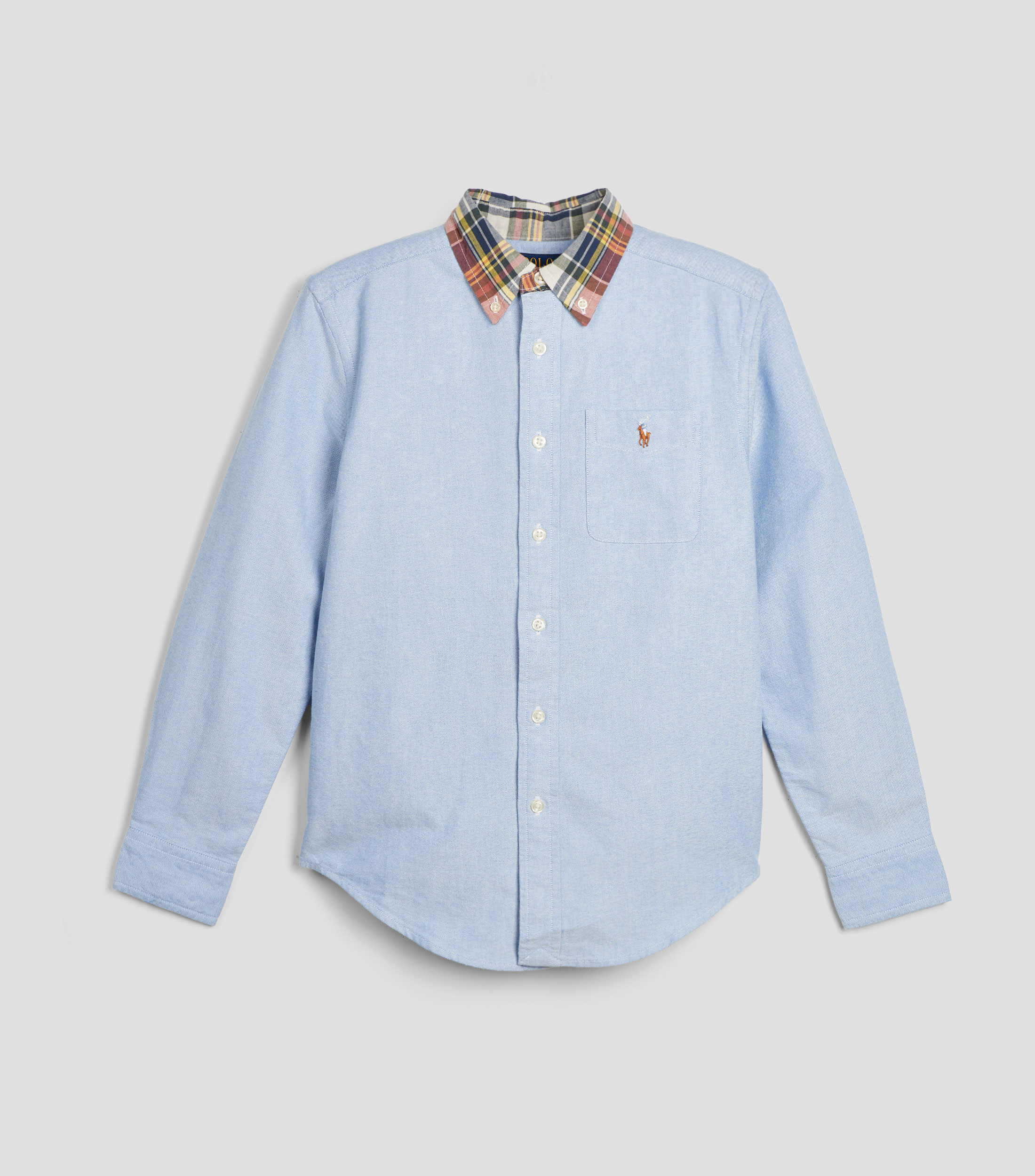 Camisa jaspeado manga larga Niño