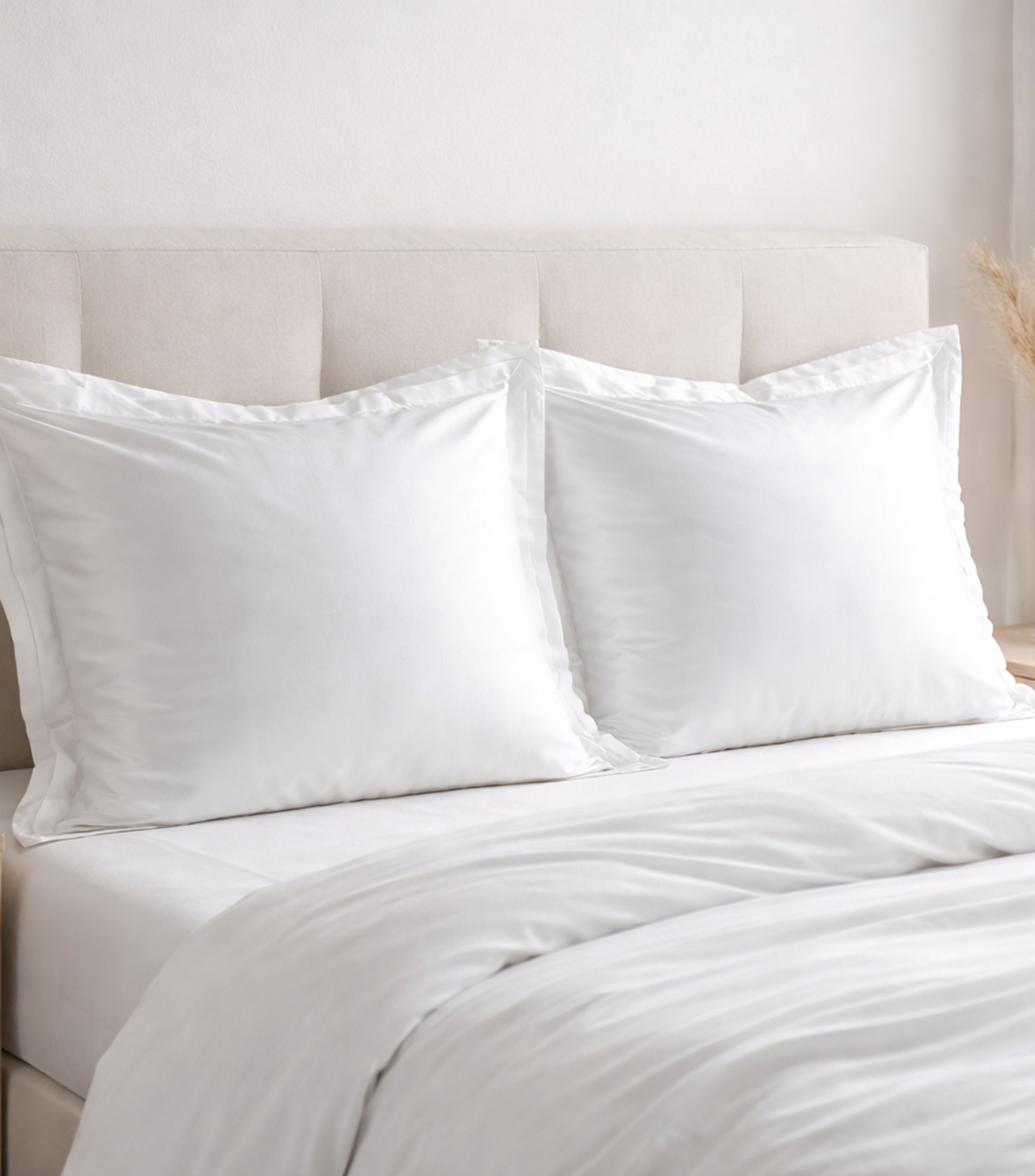 Funda para Almohada Euro en algodón Luxo blanca