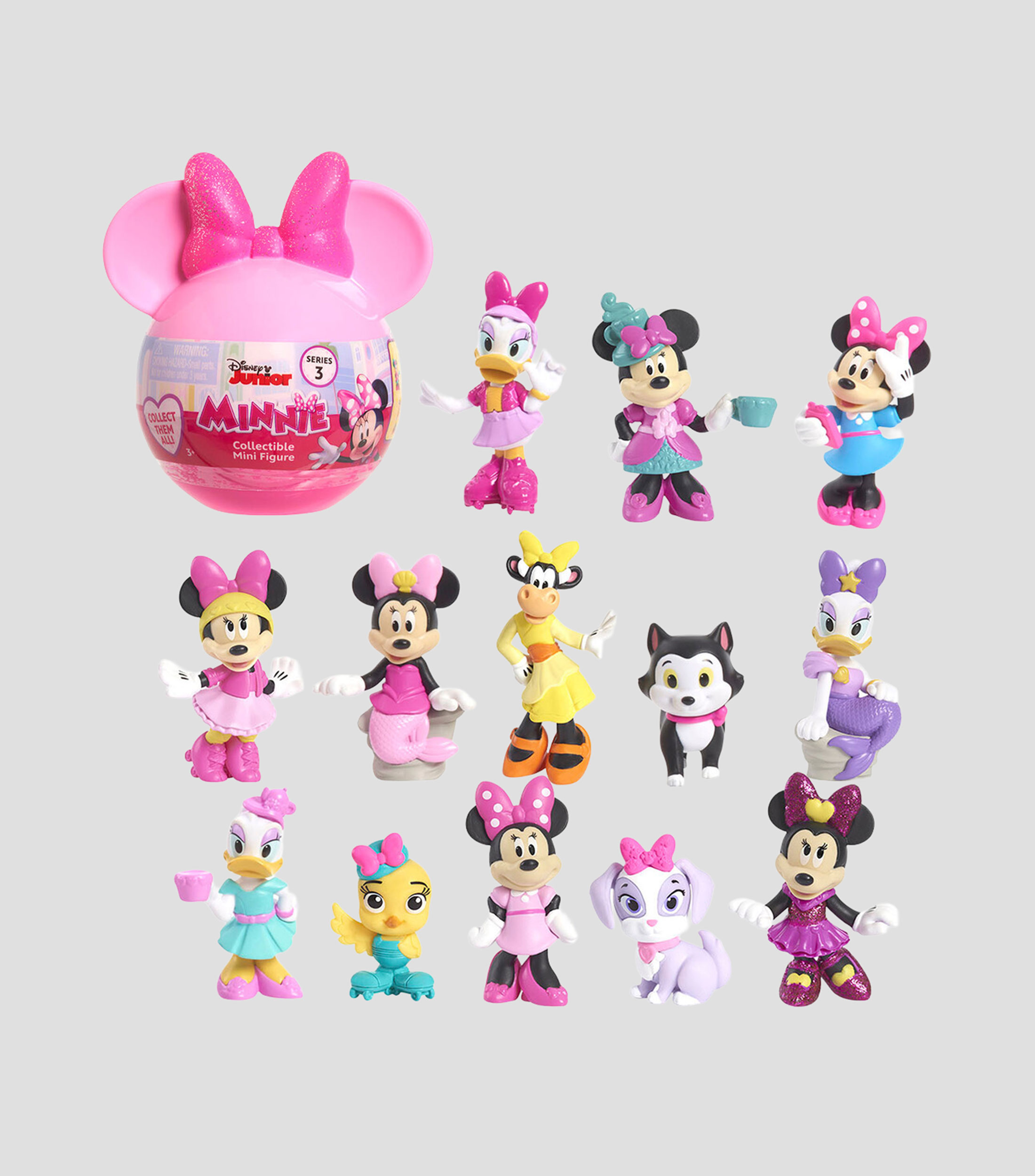 Muñeca sorpresa, Serie 3 Disney Junior Minnie Mouse Collectible Mini Figures