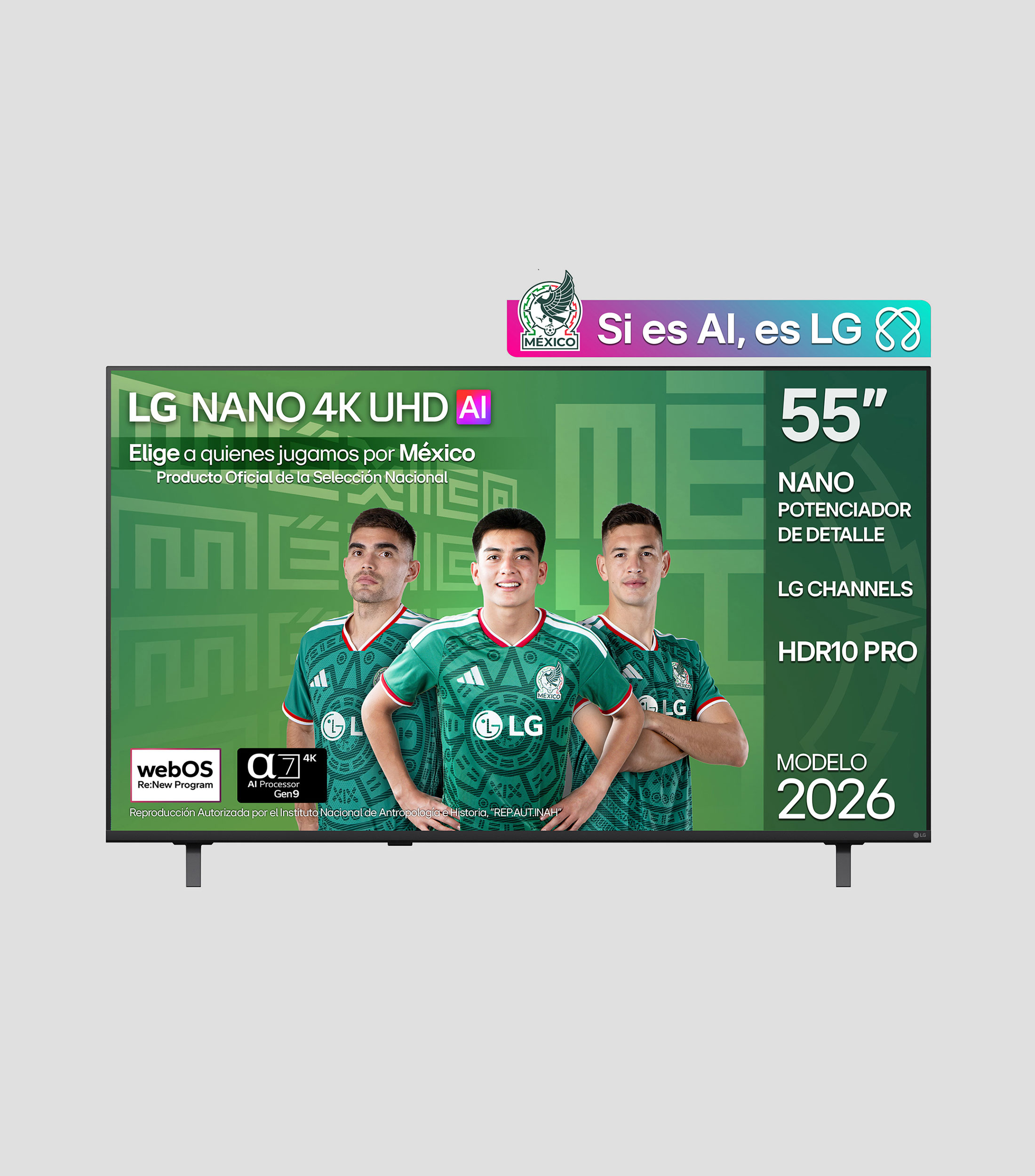 Pantalla 55 pulgadas plana UHD 4K NU850 55NU850BPSA