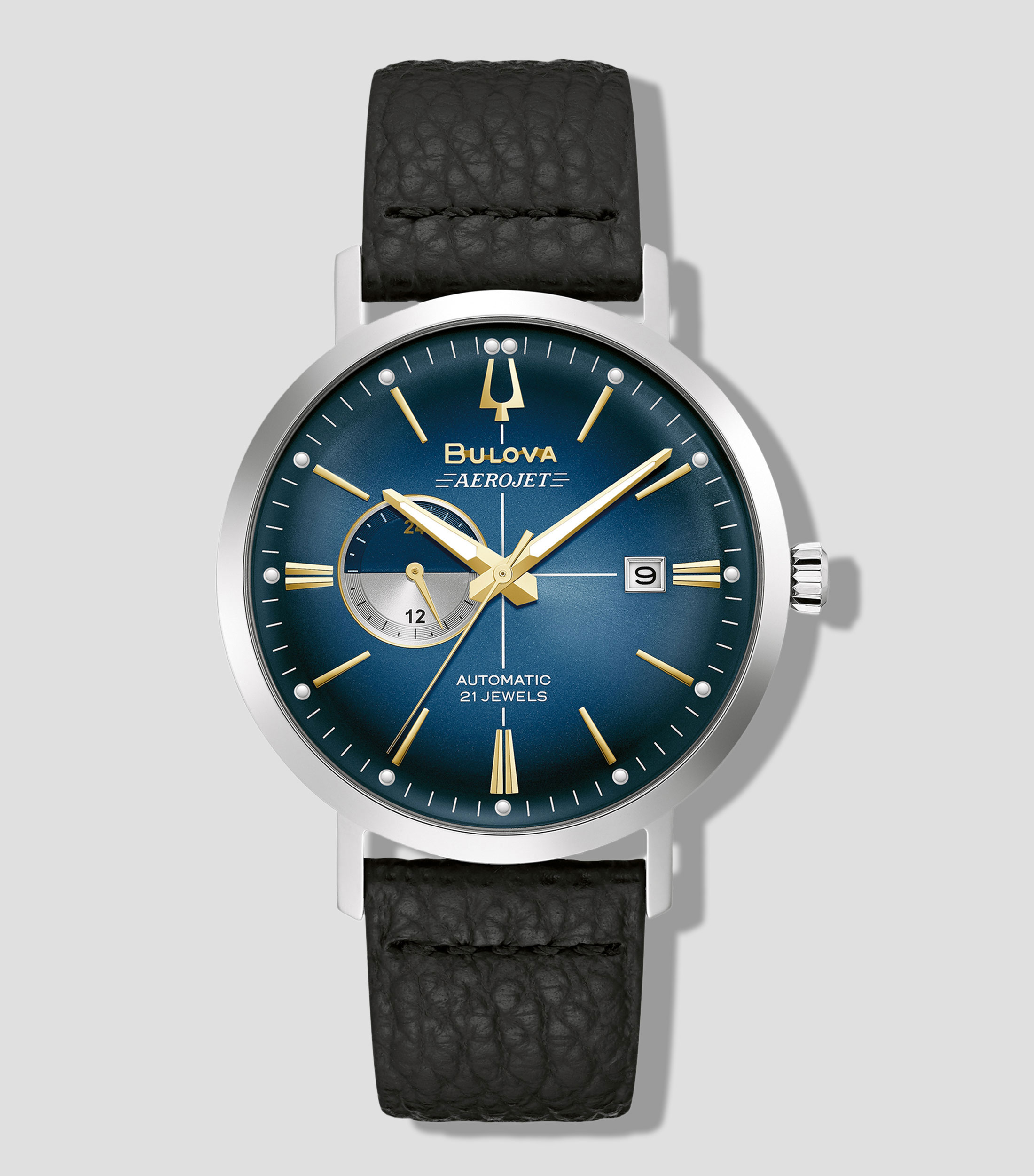 Reloj para Hombre AeroJet Casual, Plateado, Negro