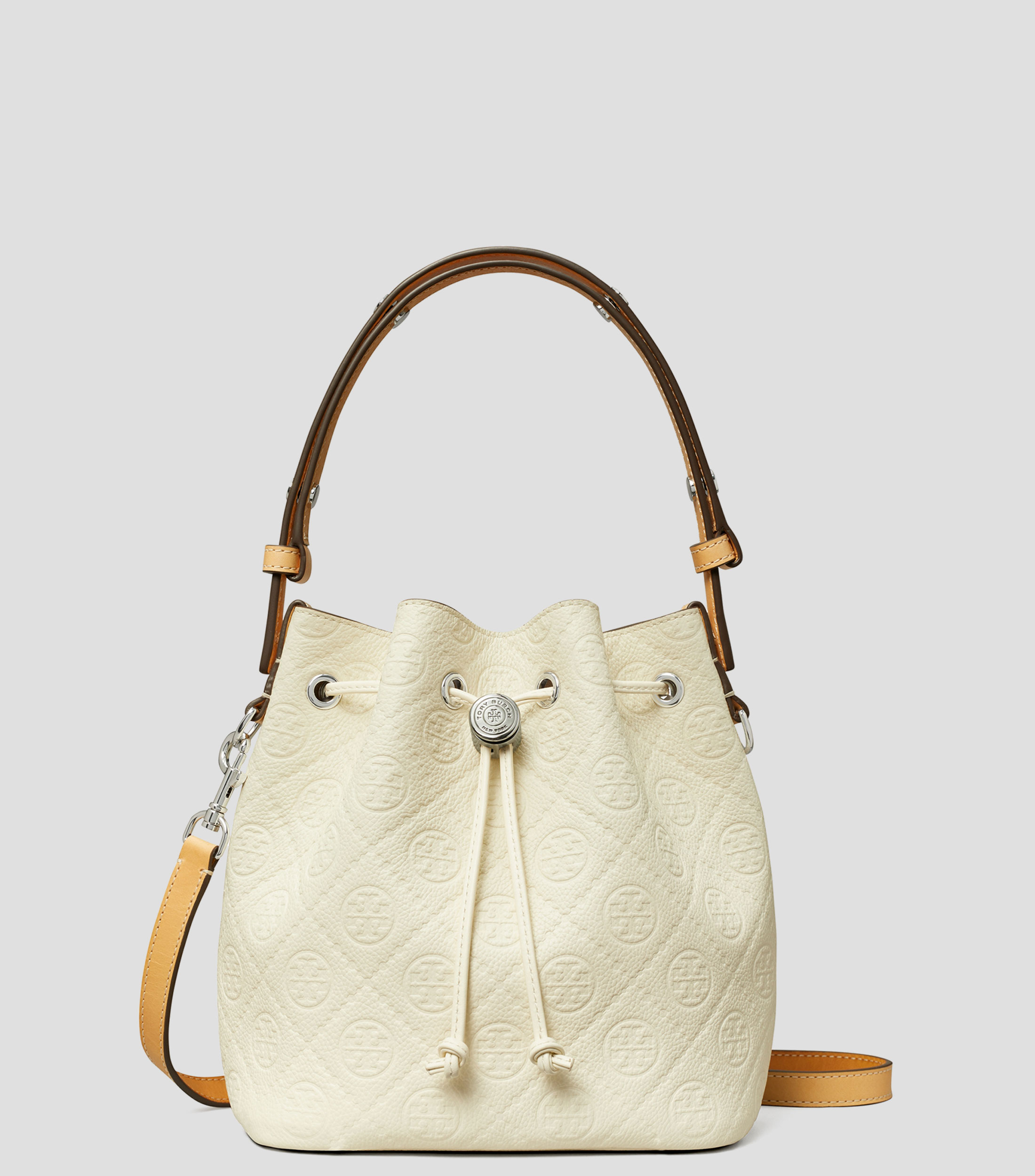 Bolsa Bucket T Monograma Pebble