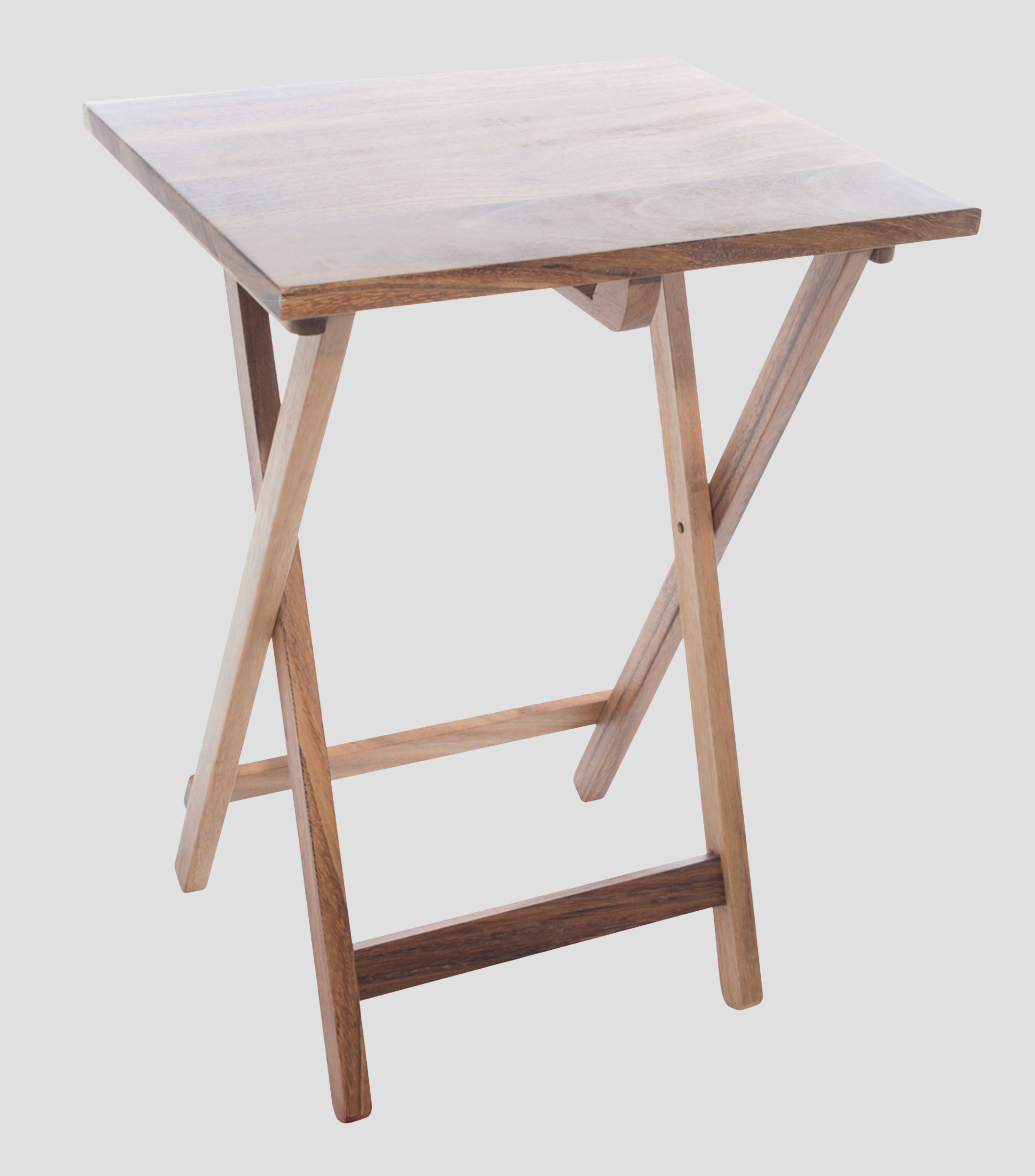 Mesa Plegable Madera De Parota 2 piezas