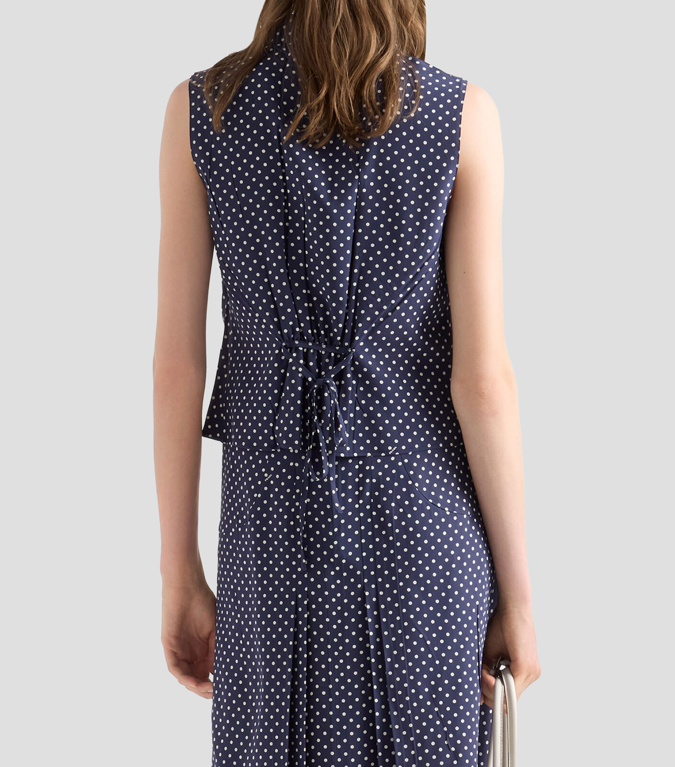 Camisa Polkadots sin mangas Mujer