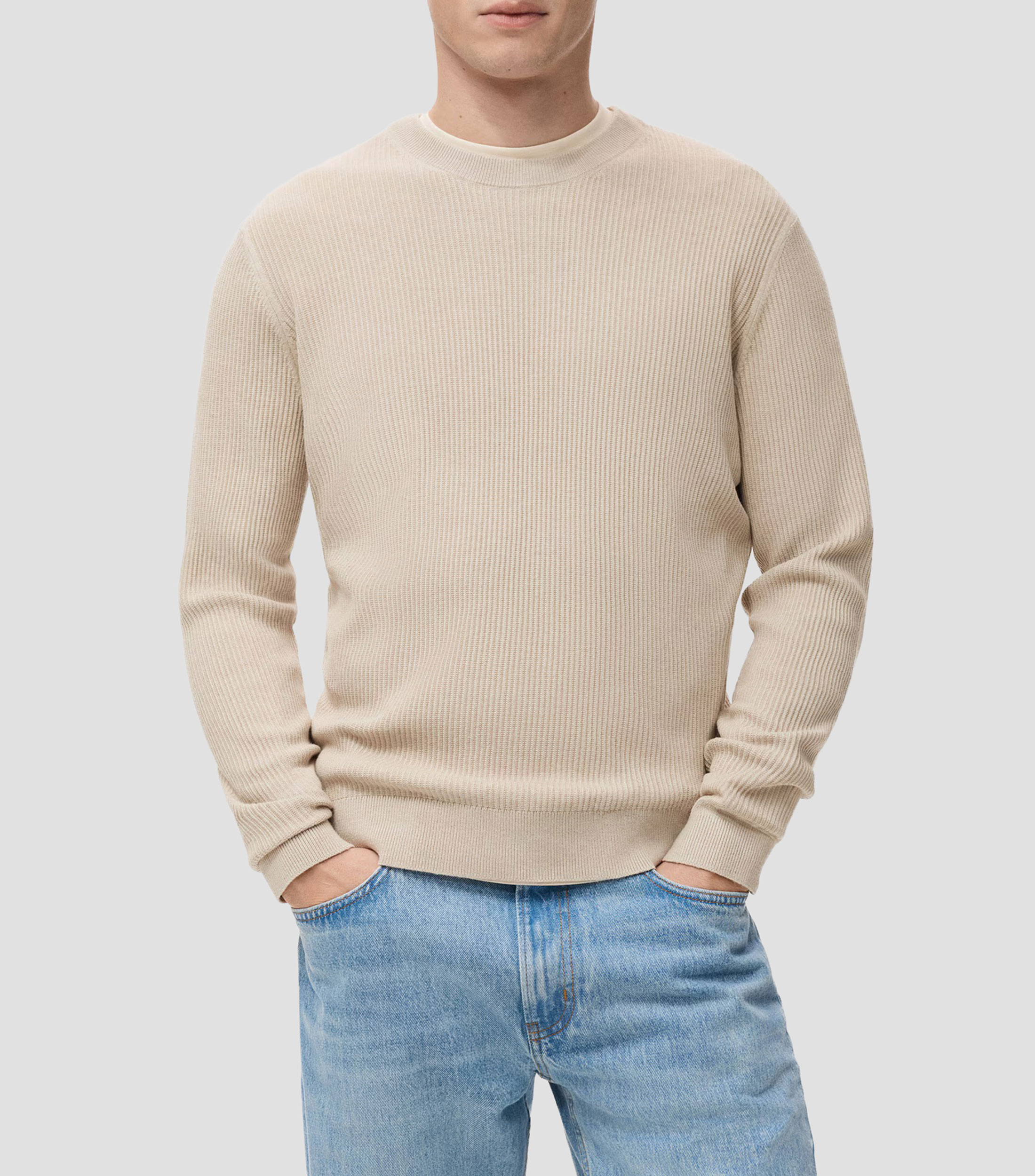 Suéter cuello redondo Hombre