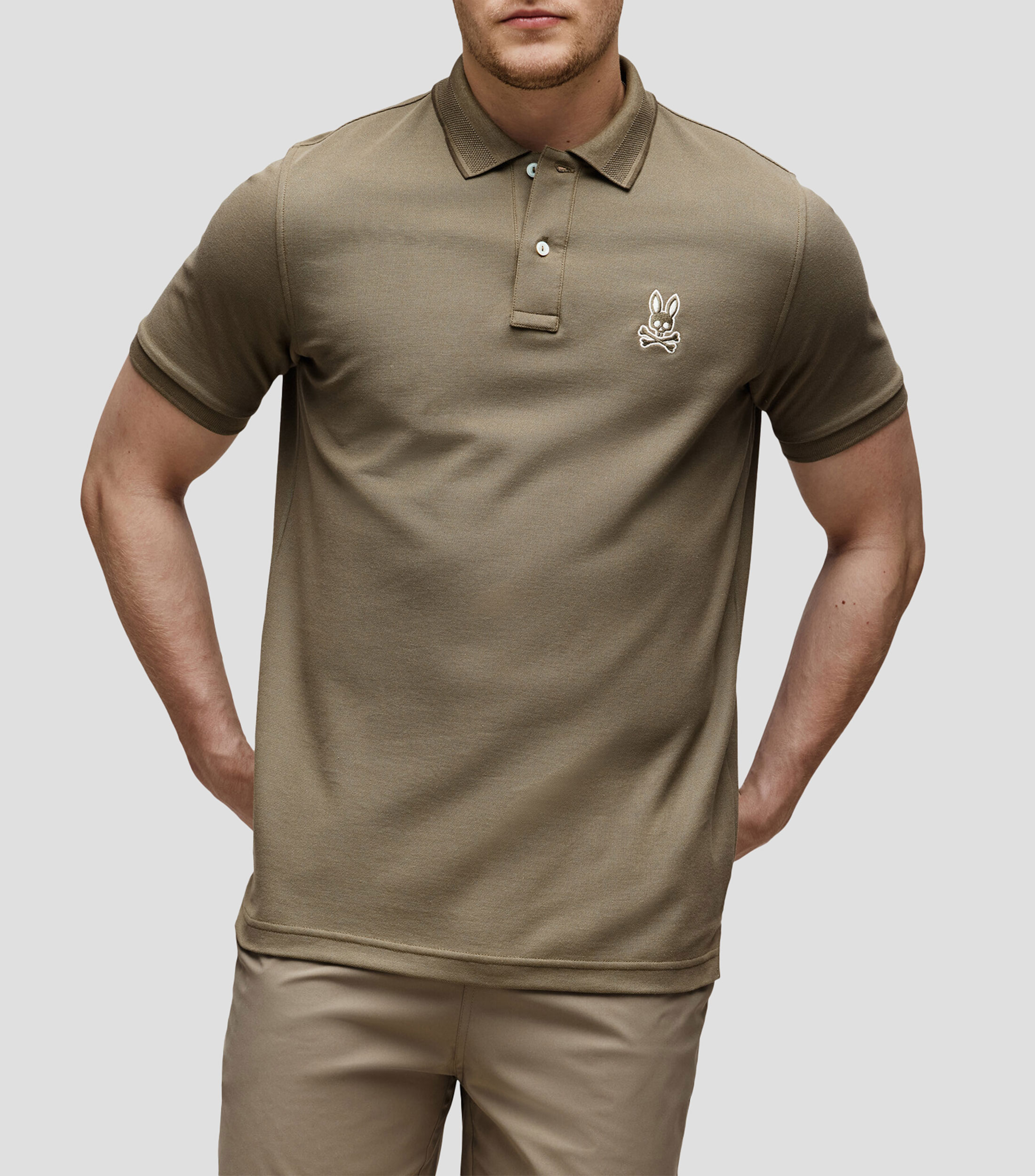 Playera tipo polo con manga corta Hombre