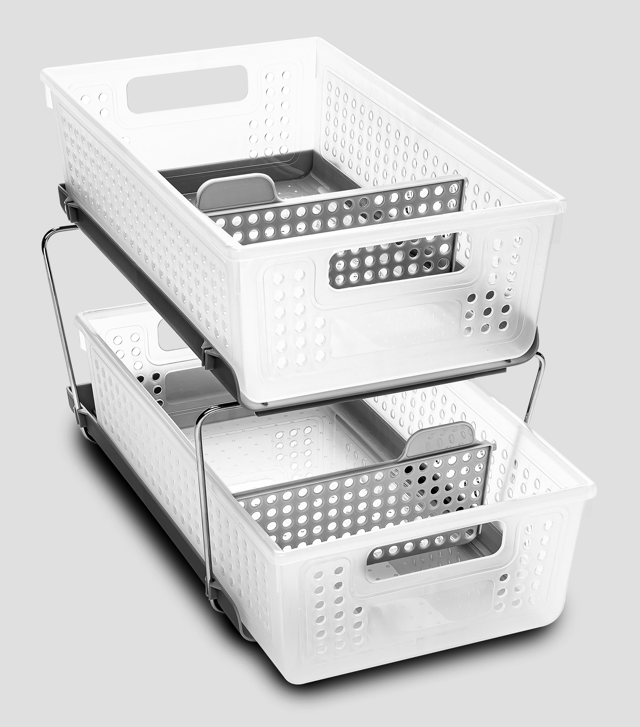 Organizador de dos niveles con divisores