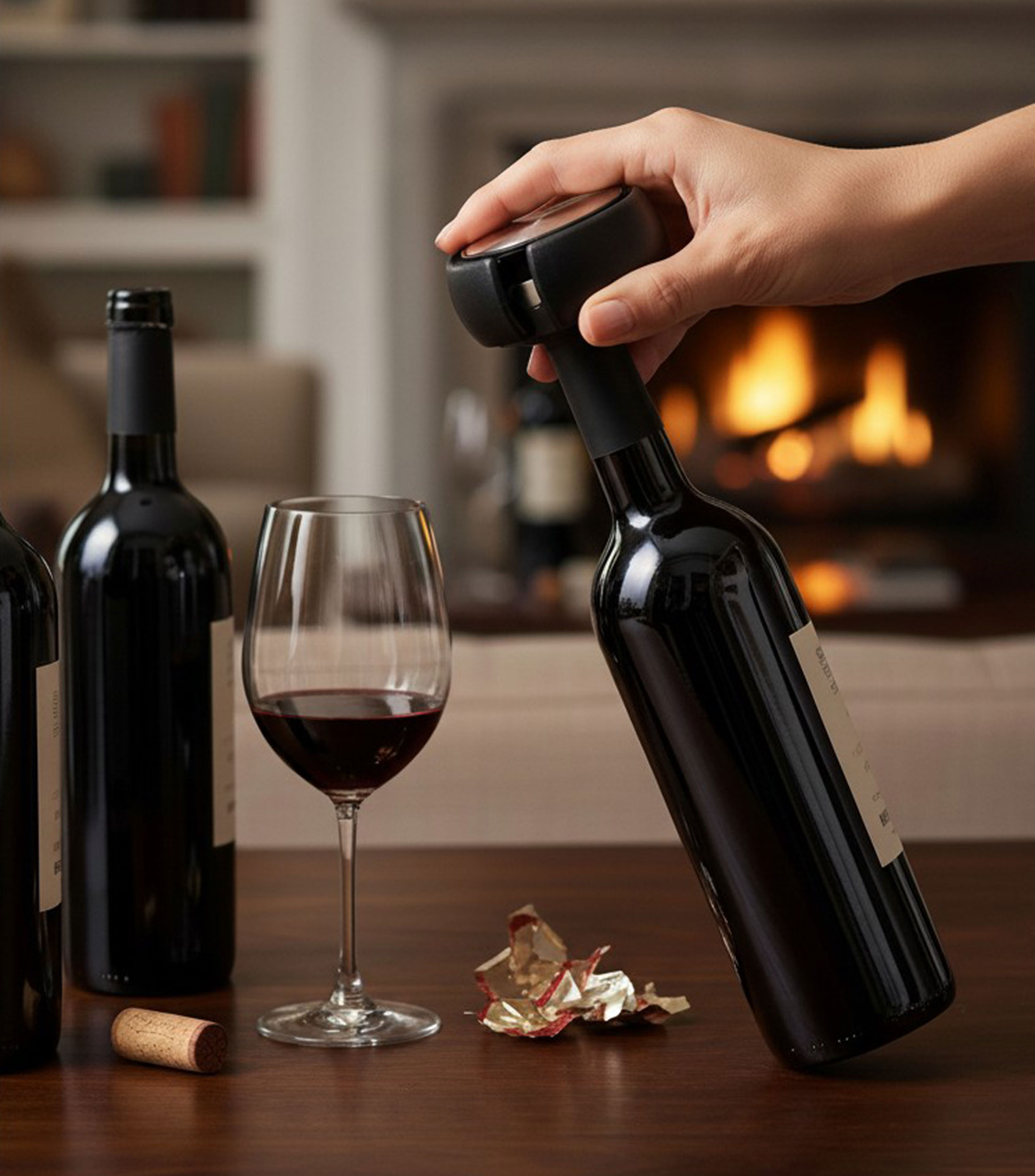 Cortador de Papel para Botella de Vino acero inoxidable